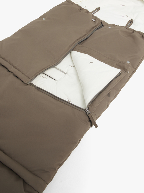 Beemoo Light Fußsack inkl. Erweiterung, Taupe Swallow