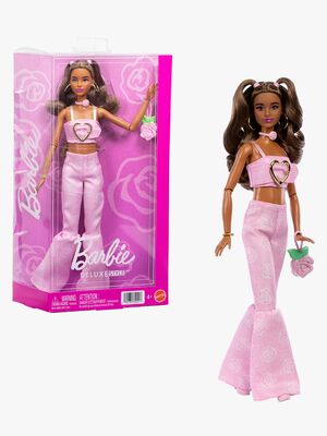 Barbie Deluxe Style Puppe mit Rosa Denim-Outfit
