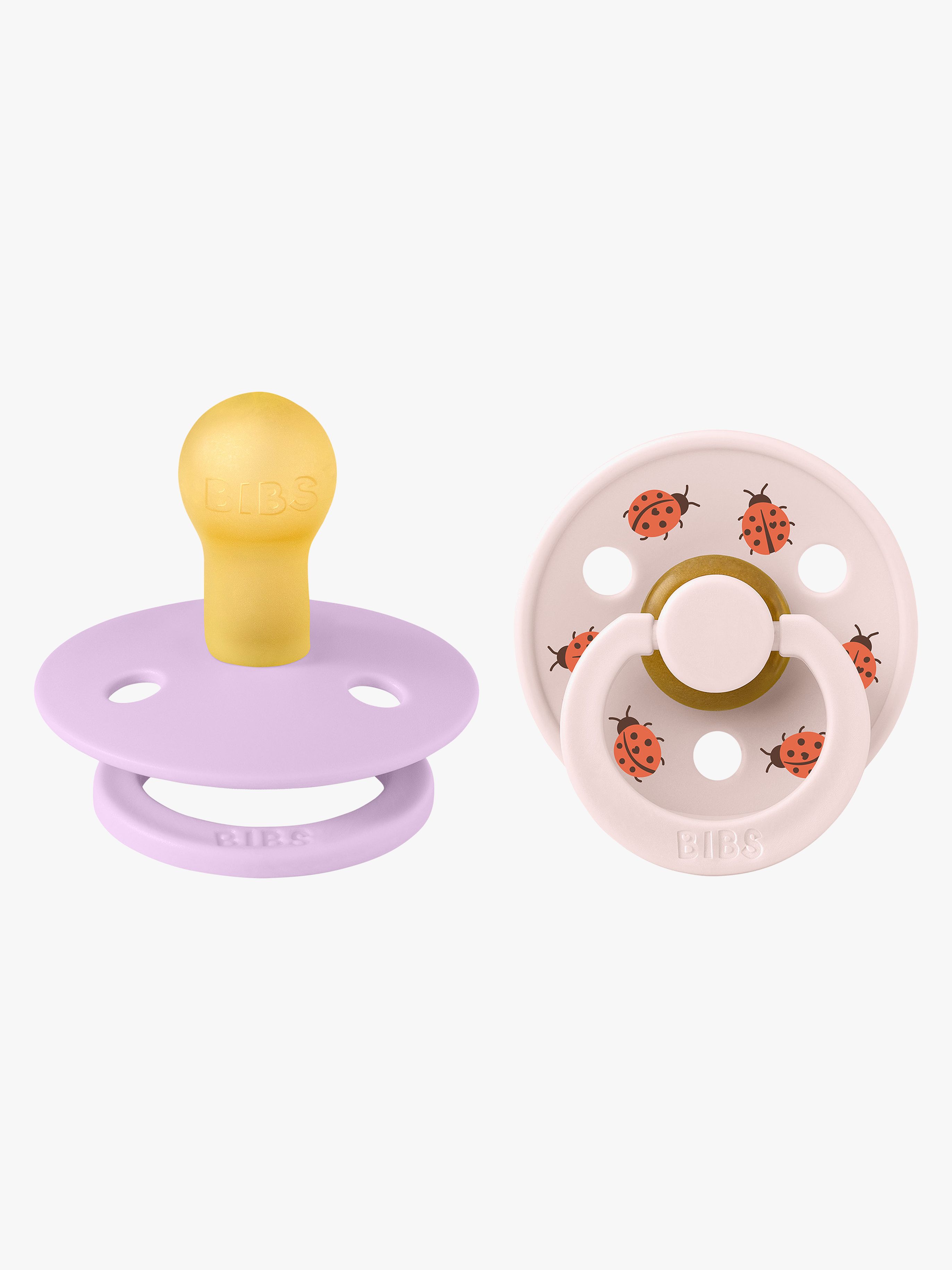 Studio Colour Ladybug Schnuller 2er-Pack Latex Größe 1, Violet Sky