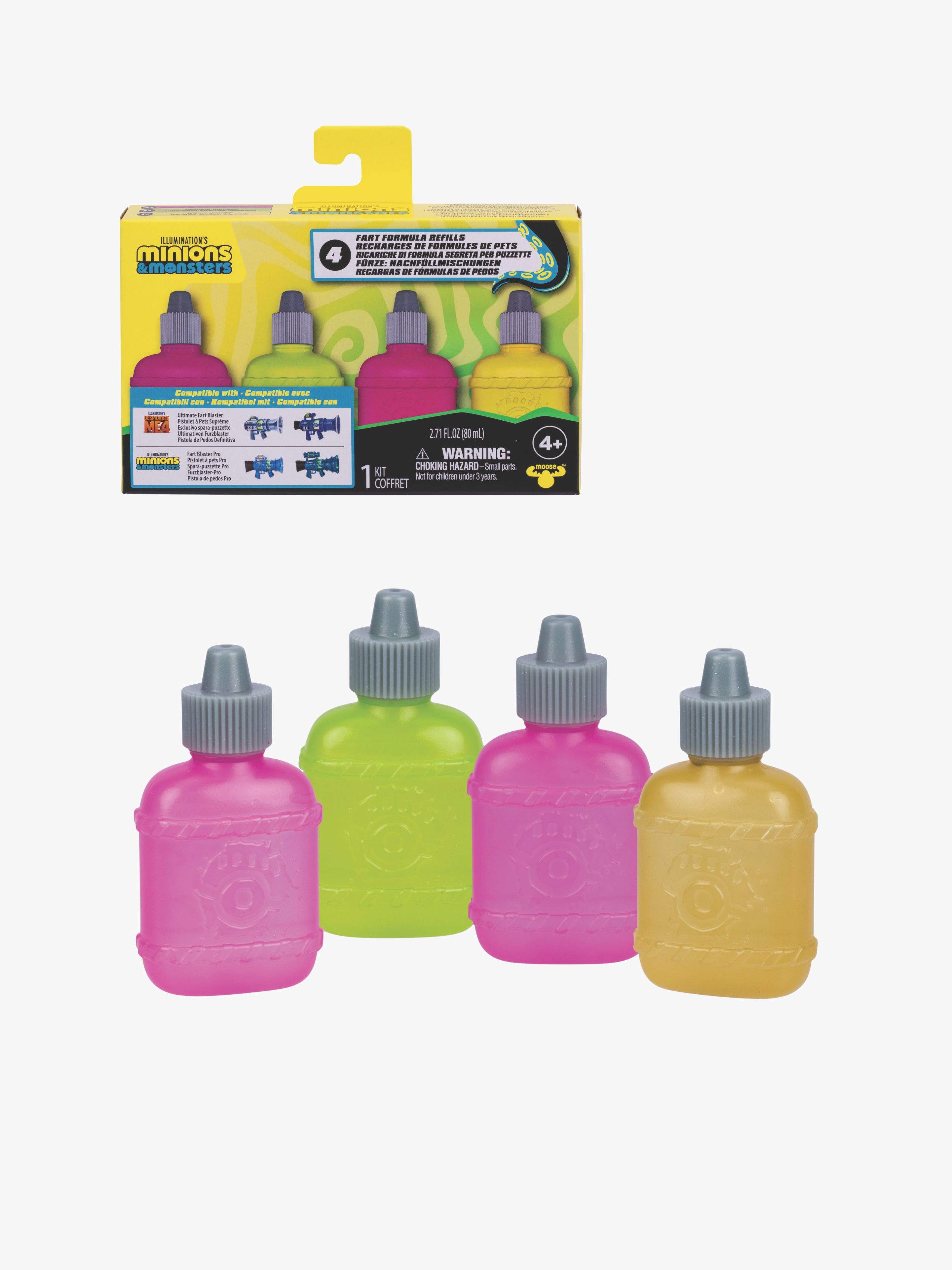 Minions &  Monster Fart Blaster Supreme Nachfüllpackung 4er-Pack