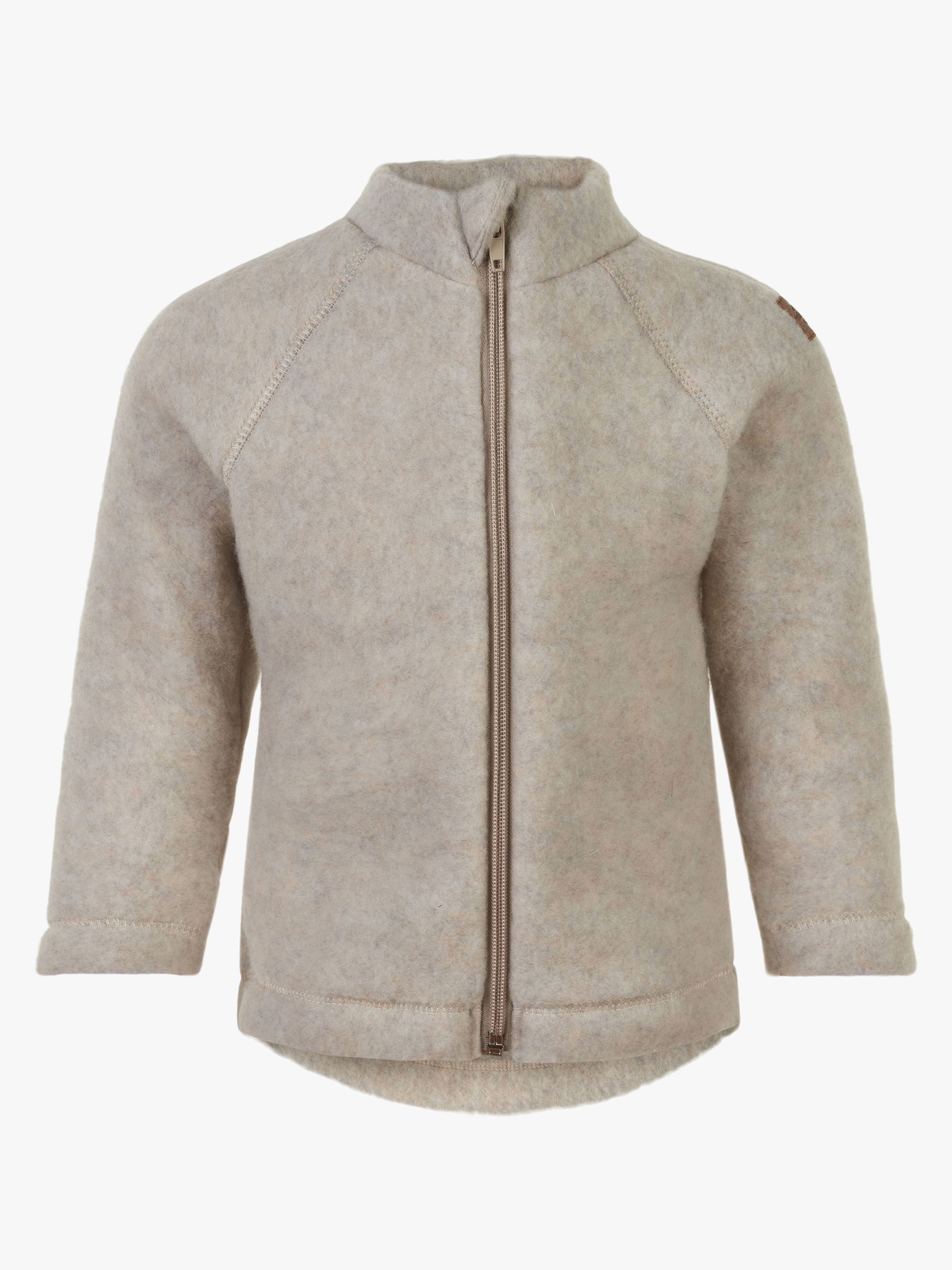 Mikk-Line Wollfilz-Jacke Baby, Melange Offwhite, 104