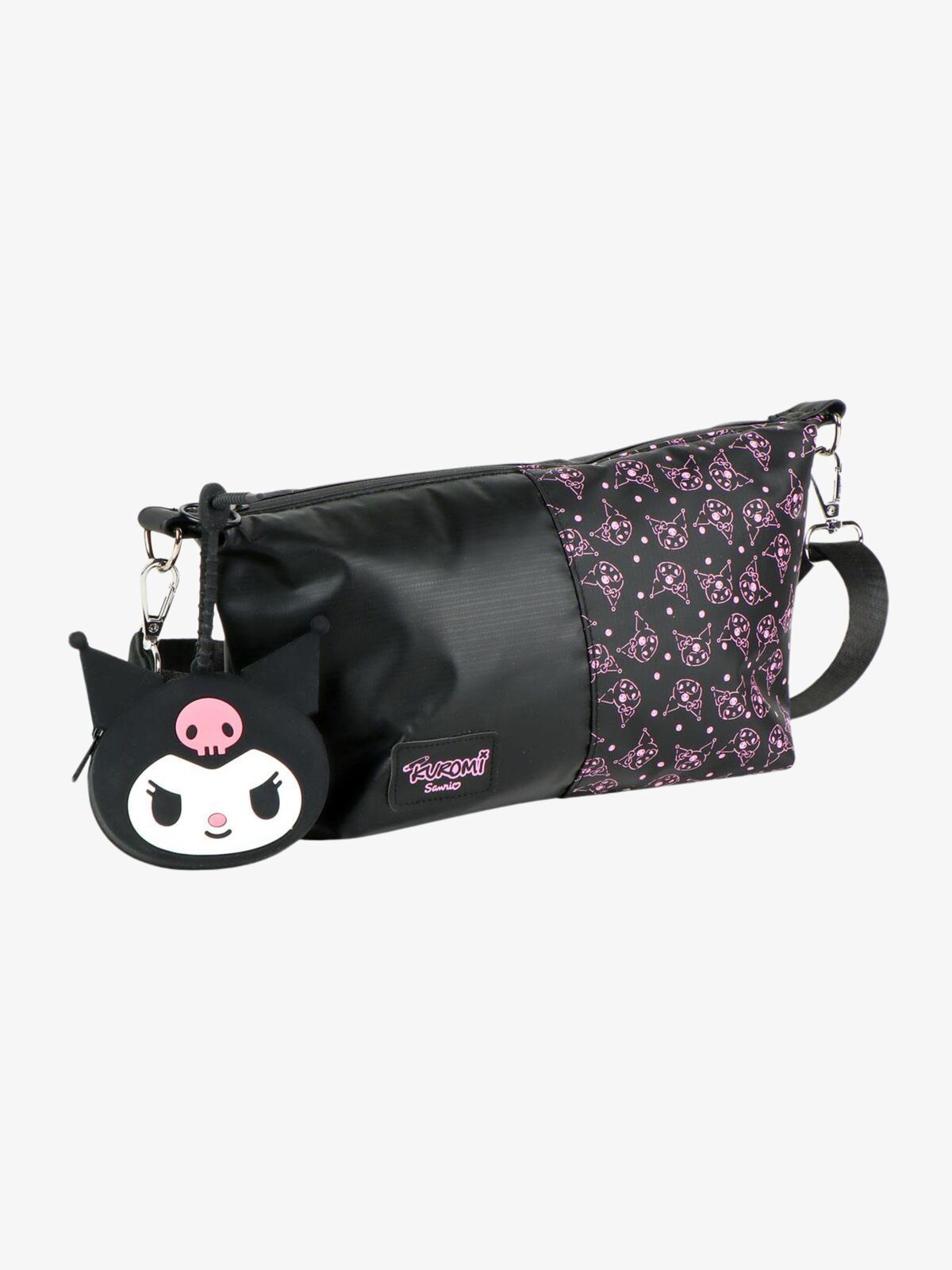 Hello Kitty Kuromi Schultertasche, Schwarz