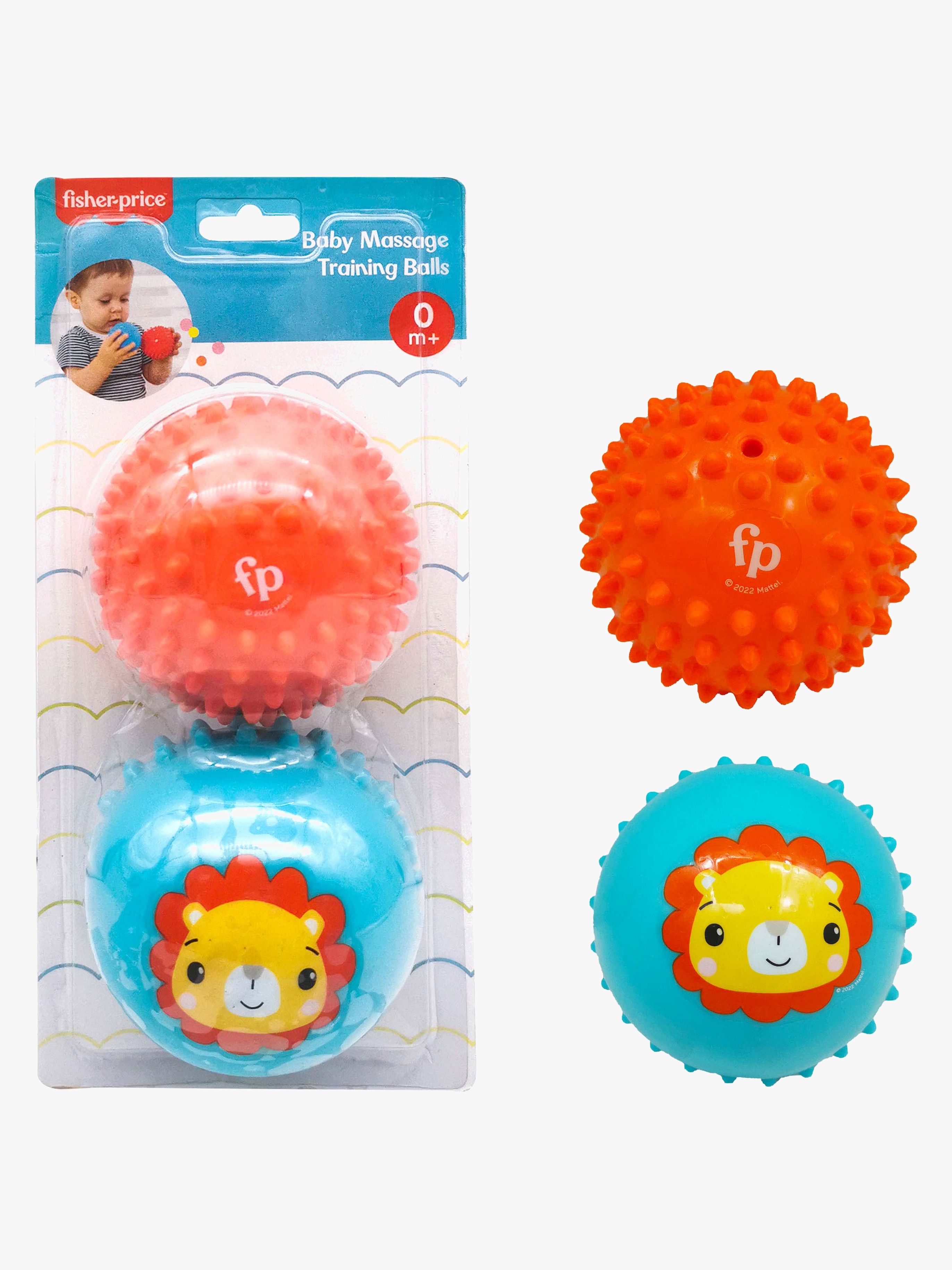 Fisher-Price Massagebälle 2er-Pack, Babyspielzeug