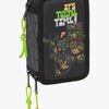Ninja Turtles Dreifach-Federmäppchen, Grau/Schwarz
