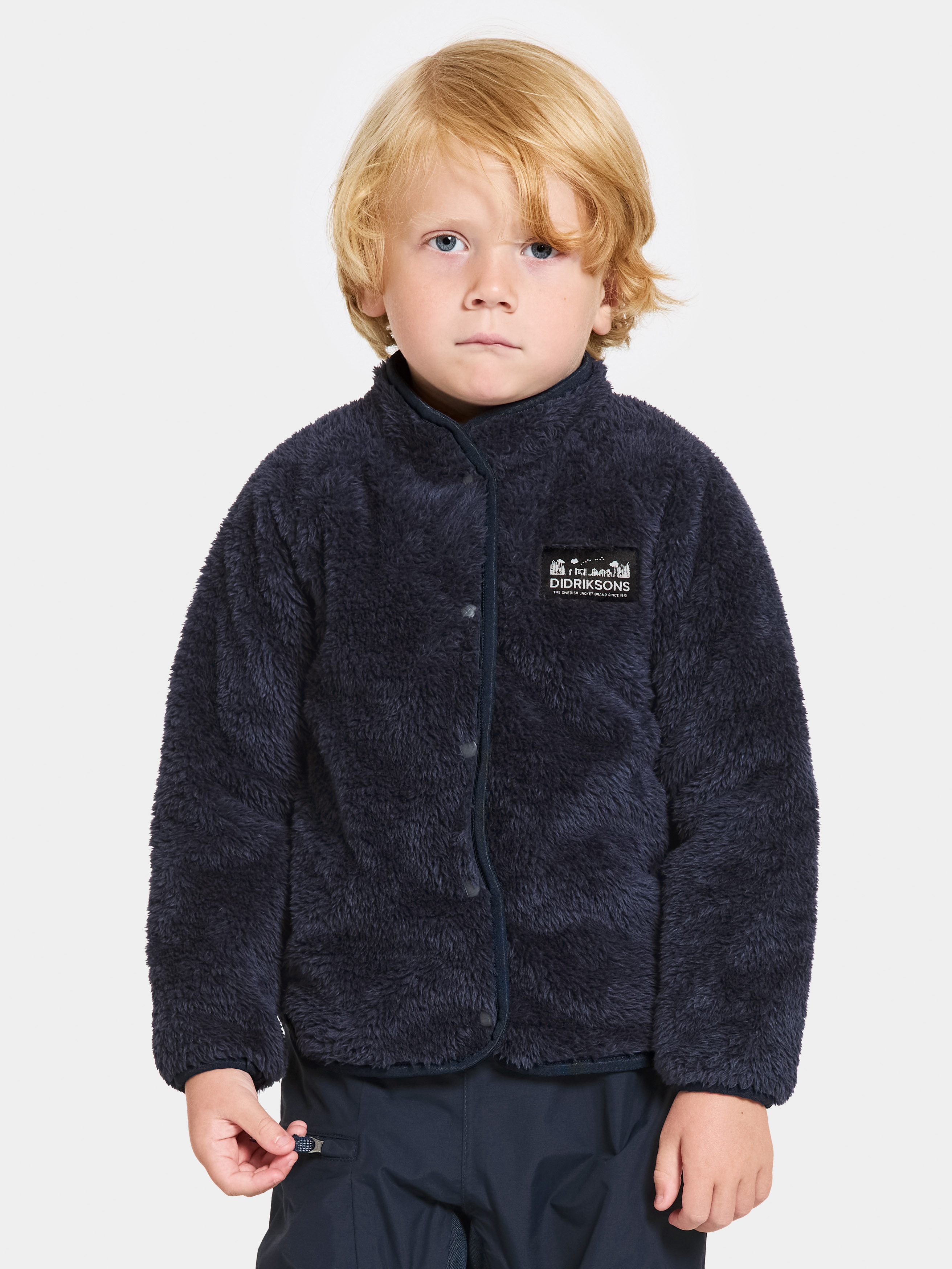 Didriksons Mylla Fleecejacke, Navy, 120