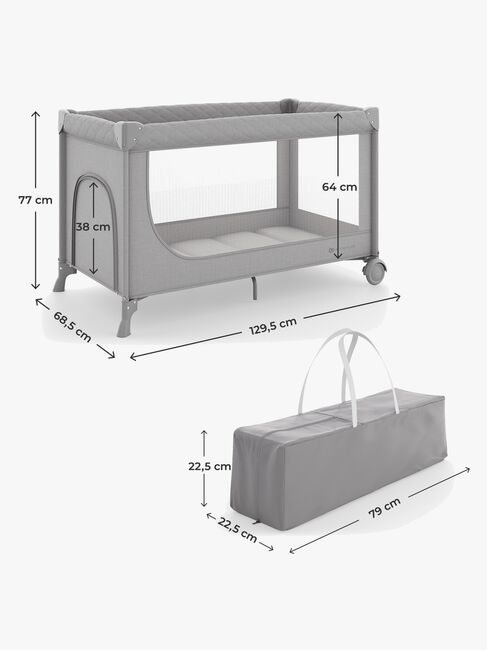Kinderkraft LEODY UP Reisebett, Grey