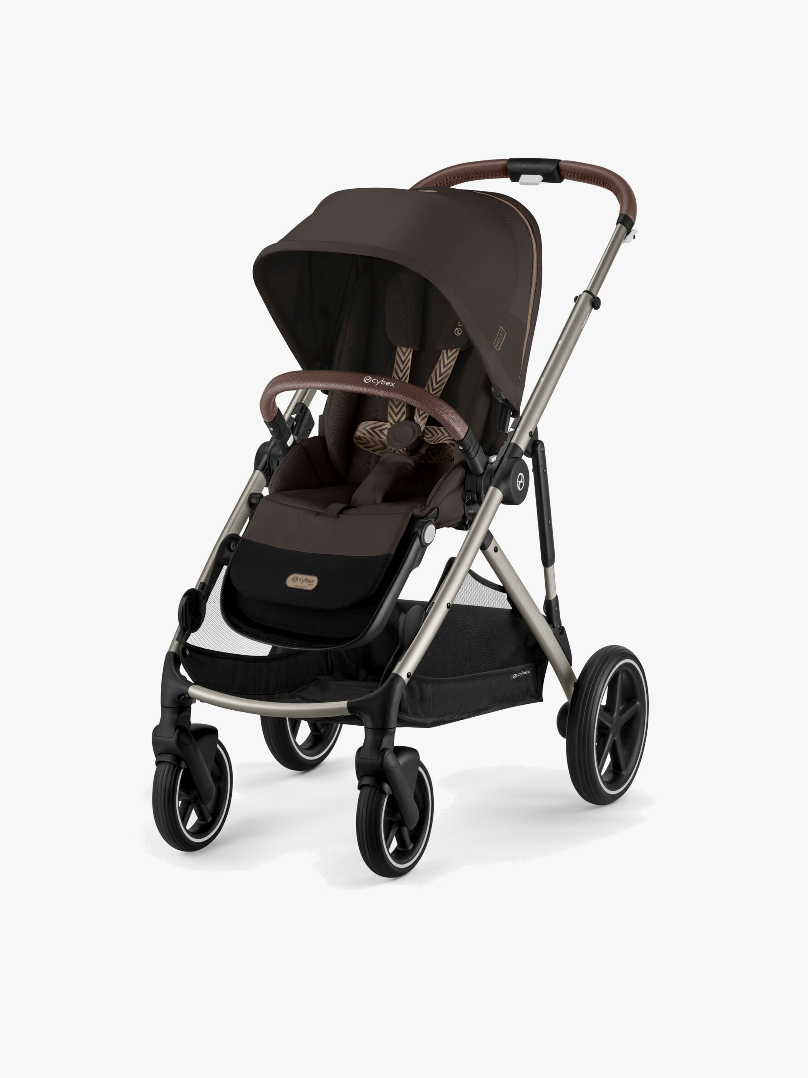 Cybex GAZELLE S Kinderwagen, Taupe/Chocolate Brown
