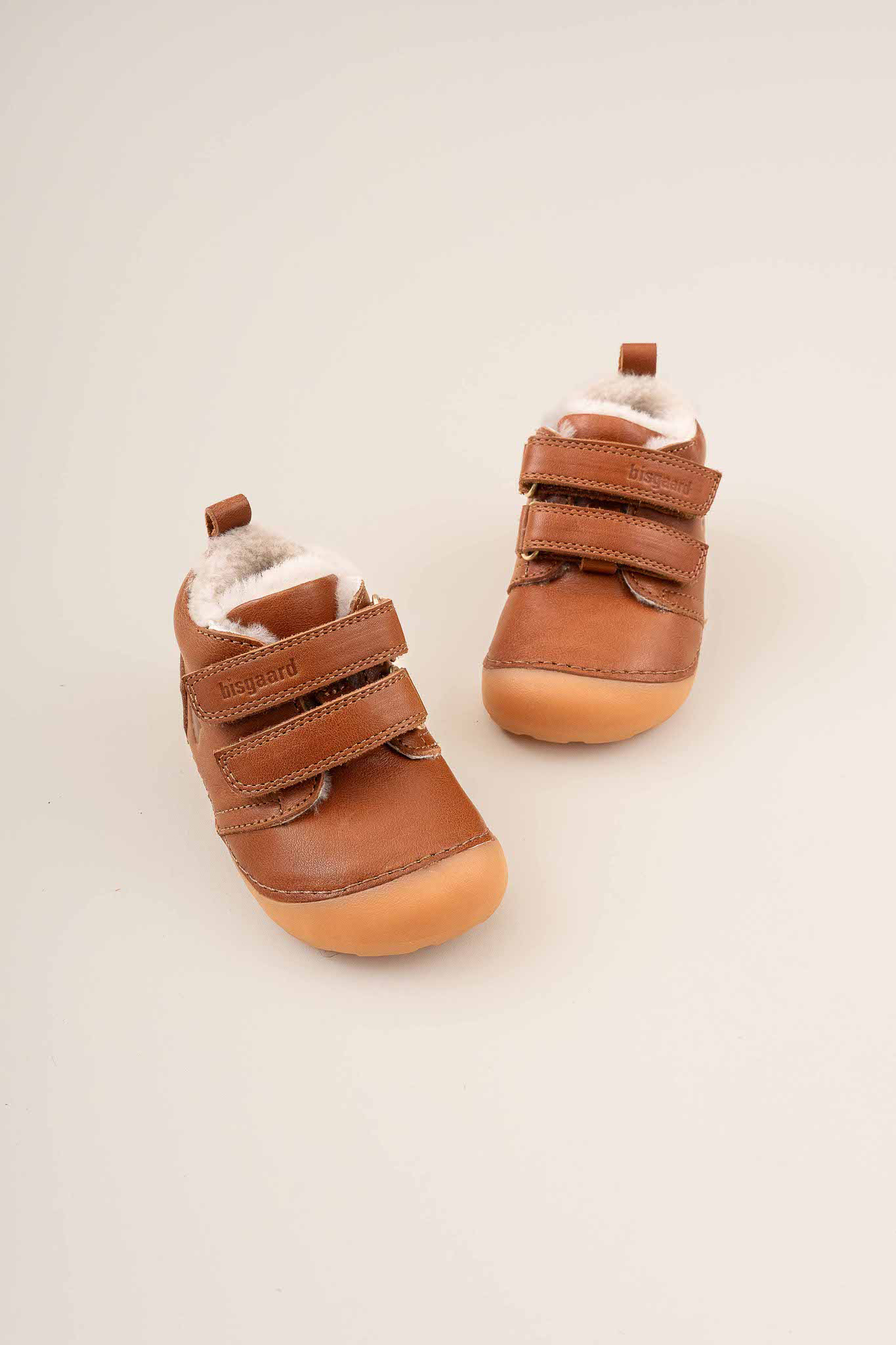 Bisgaard Barefoot Gefütterte Lauflernschuhe, Cognac, 23