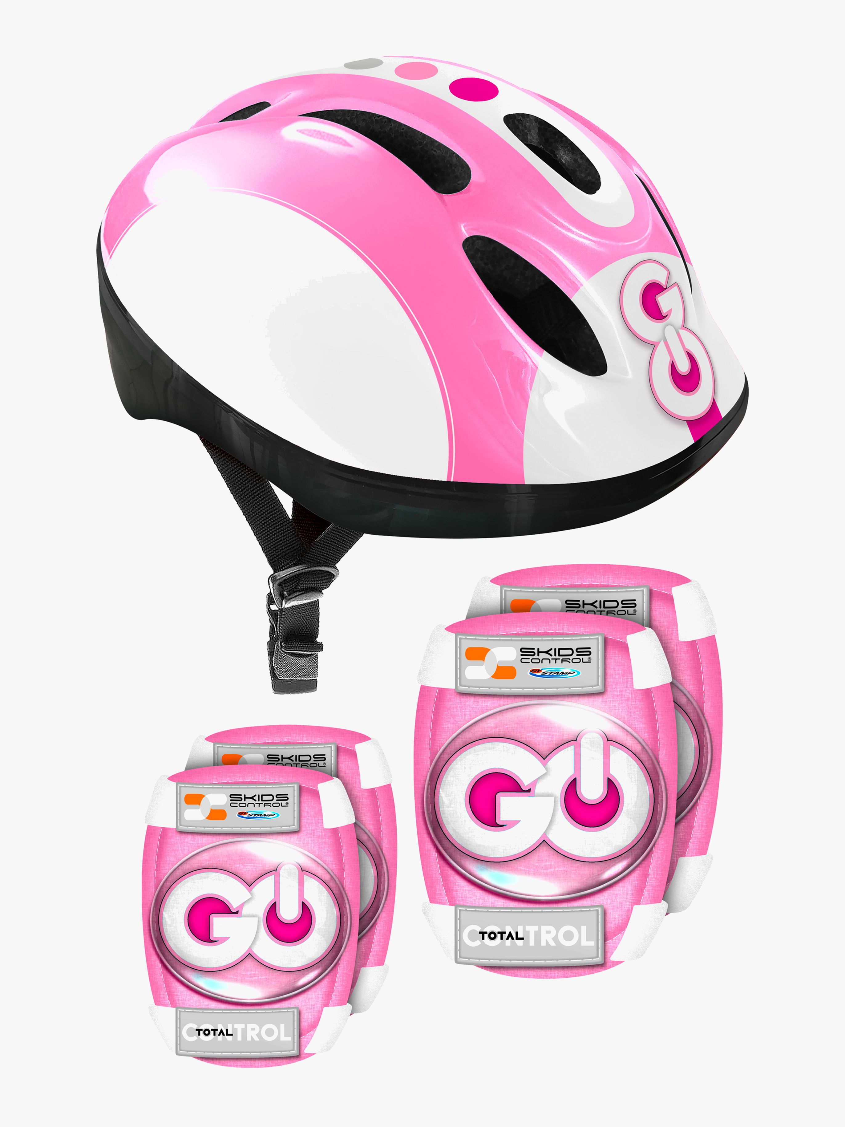 Skids Control Helm und Schutzset, Rosa