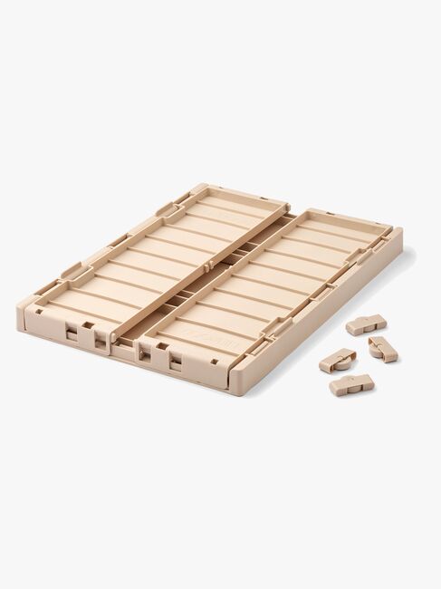 LIEWOOD Weston Aufbewahrungsbox mit Deckel & Rädern, Sandy