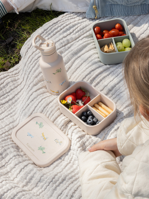 Kidzroom Silikon Brotdose Small Talk, Beige