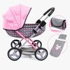 Bayer Design Puppenwagen Cosy, Grau/Rosa