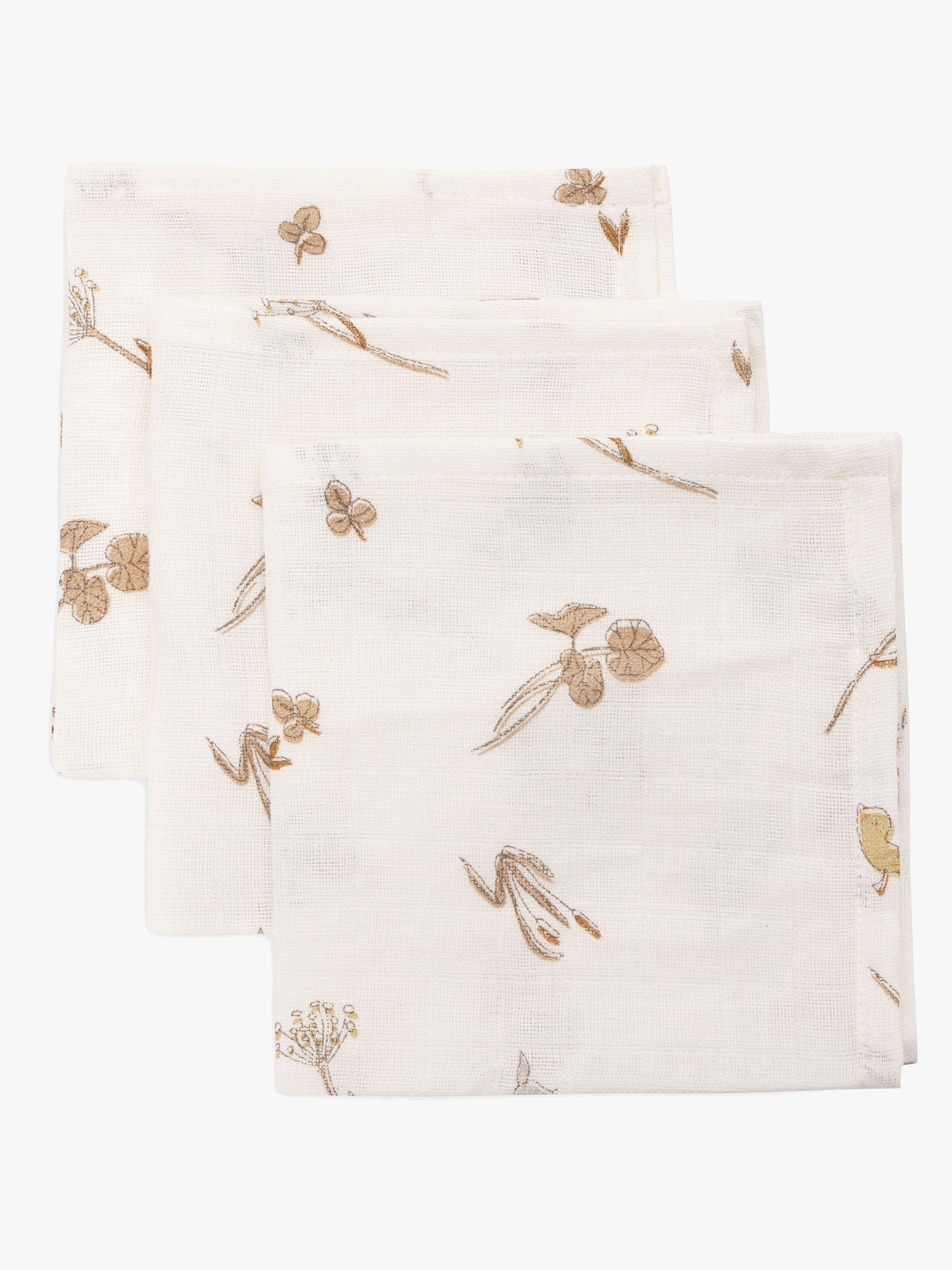 Jollein Waschlappen Musselin 3er-Pack, Riverside