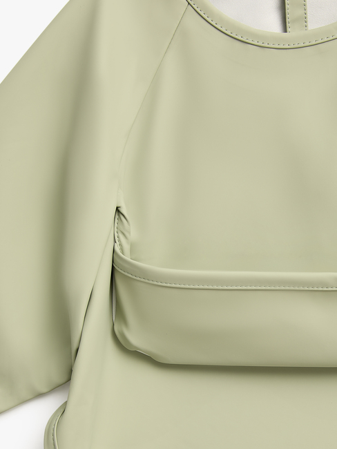 Beemoo CARE Bib Langärmliges Lätzchen, Soft Green
