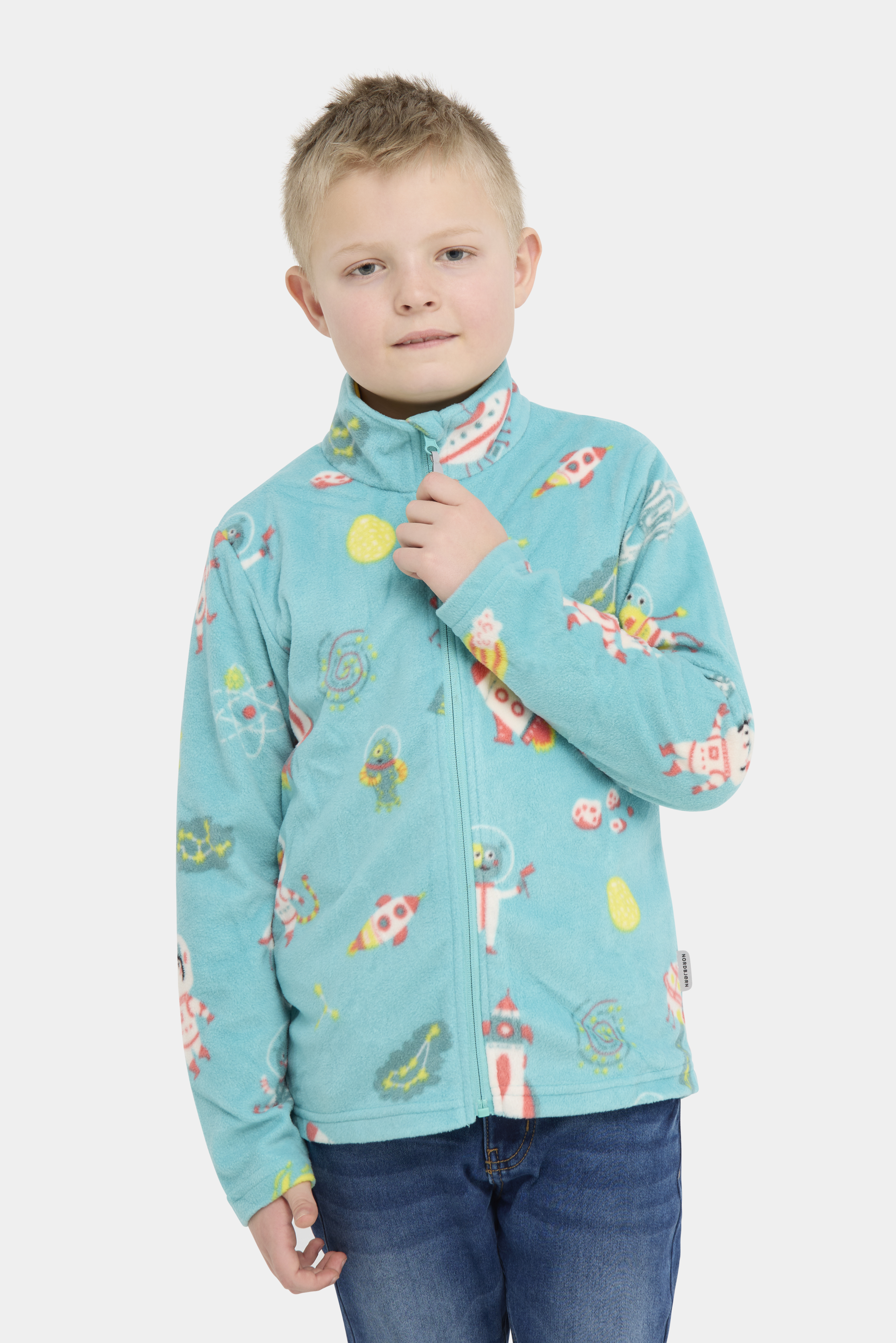 Nordbjørn Malö Fleecejacke, Space Jam Aqua Sea, 86-92