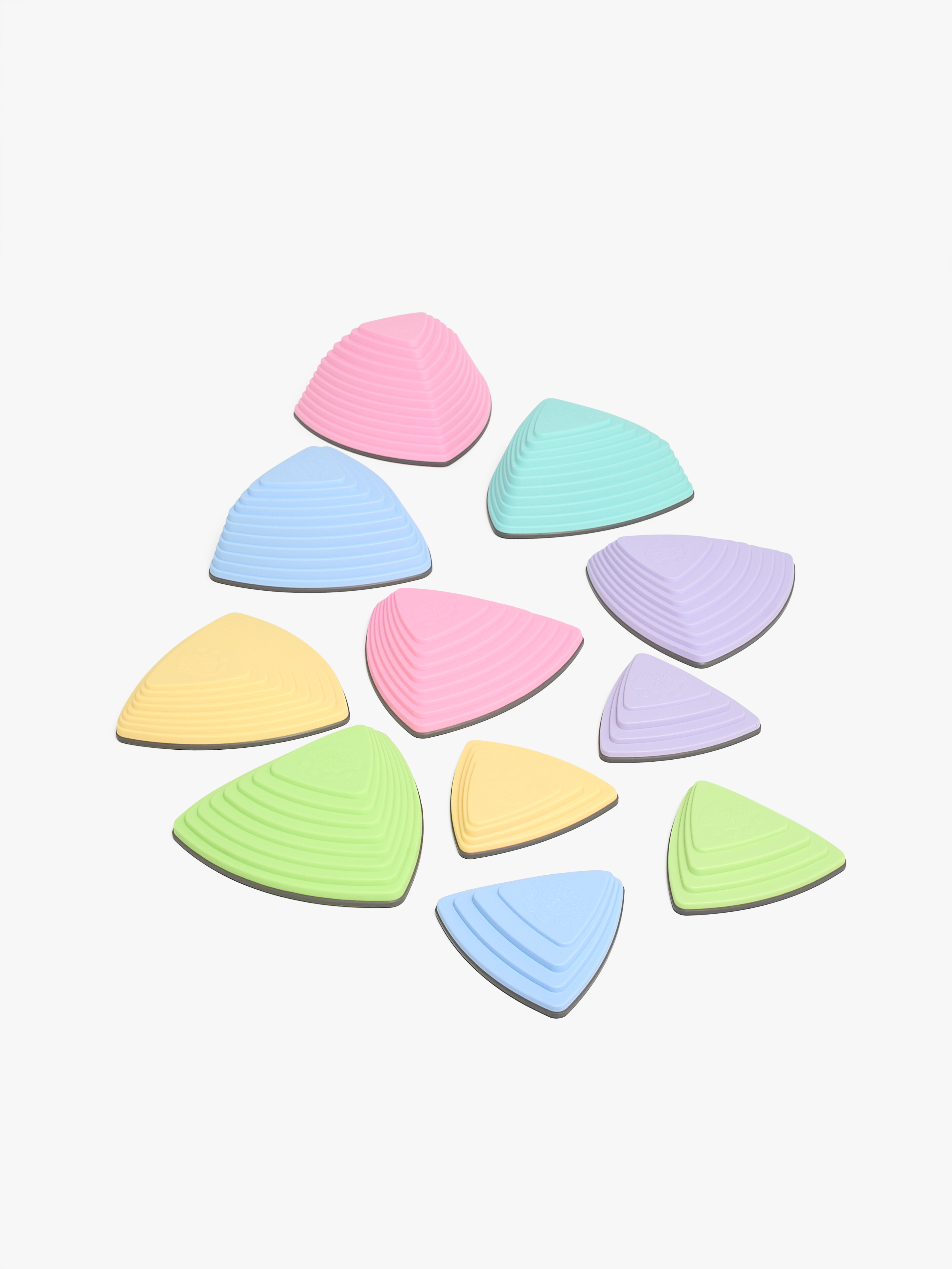 Balanciersteine Dreieck 11er-Pack, Neon