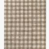 LorenaCanals Waschbar Vichy Teppich 90x120 cm, Marron