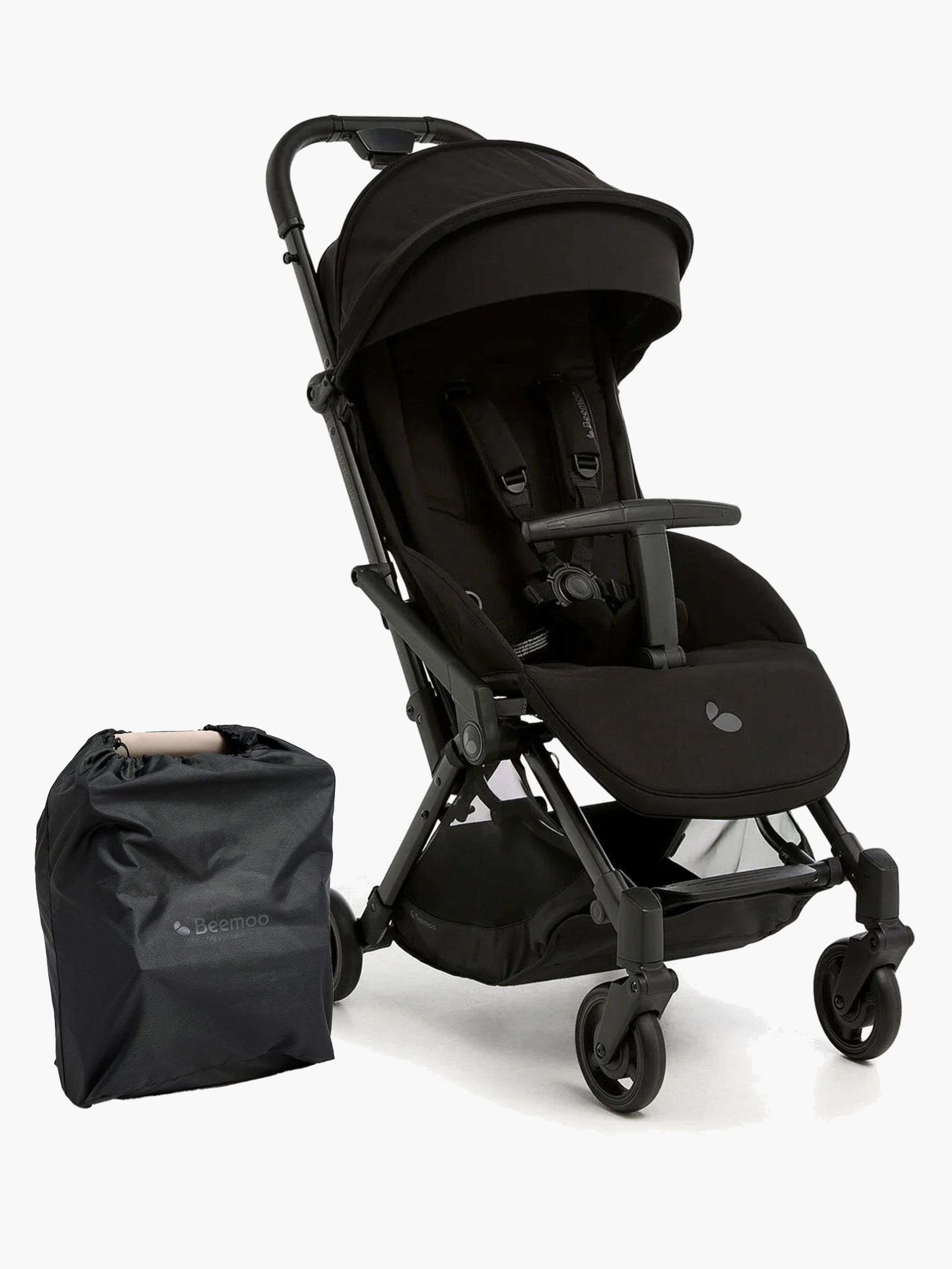 Beemoo Easy Fly Lux 4 Buggy inkl. Transporttasche, Jet Black