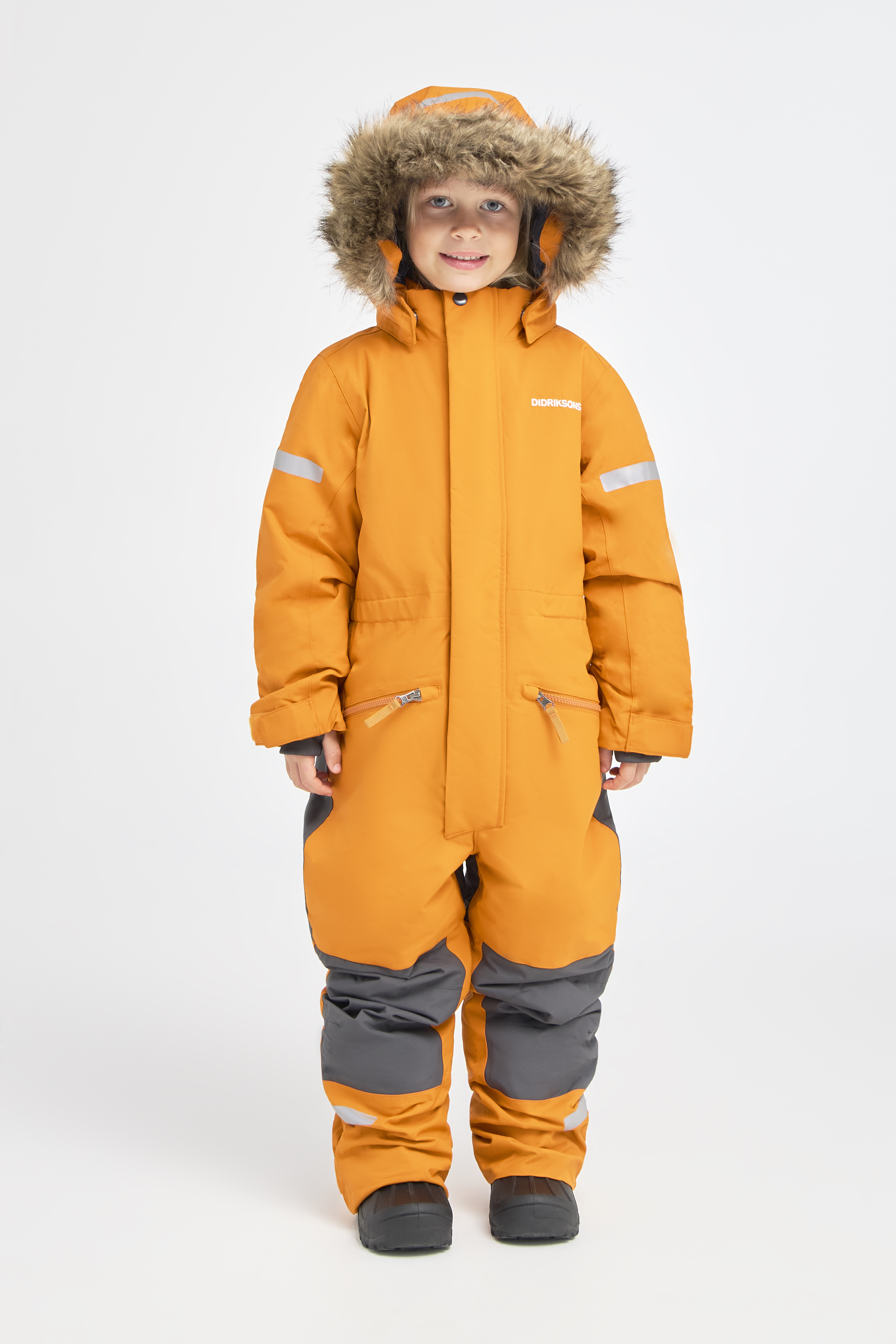 Didriksons Migisi Schneeanzug, Orange Jam, 80