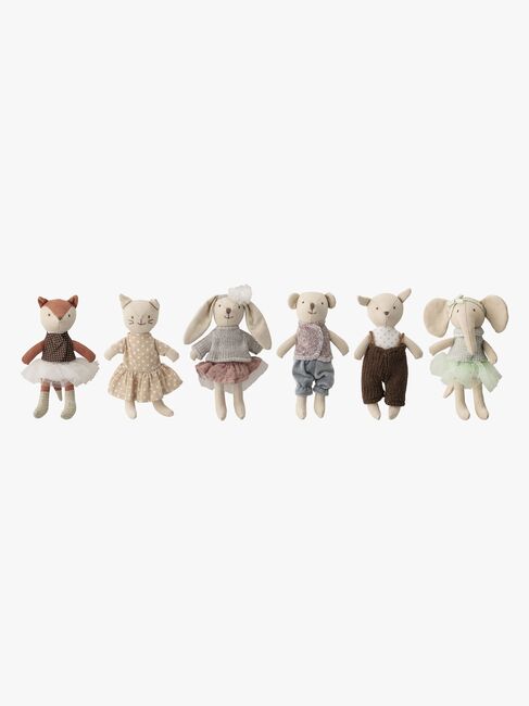 Bloomingville Mini Puppenset Tiere, 6er-Pack
