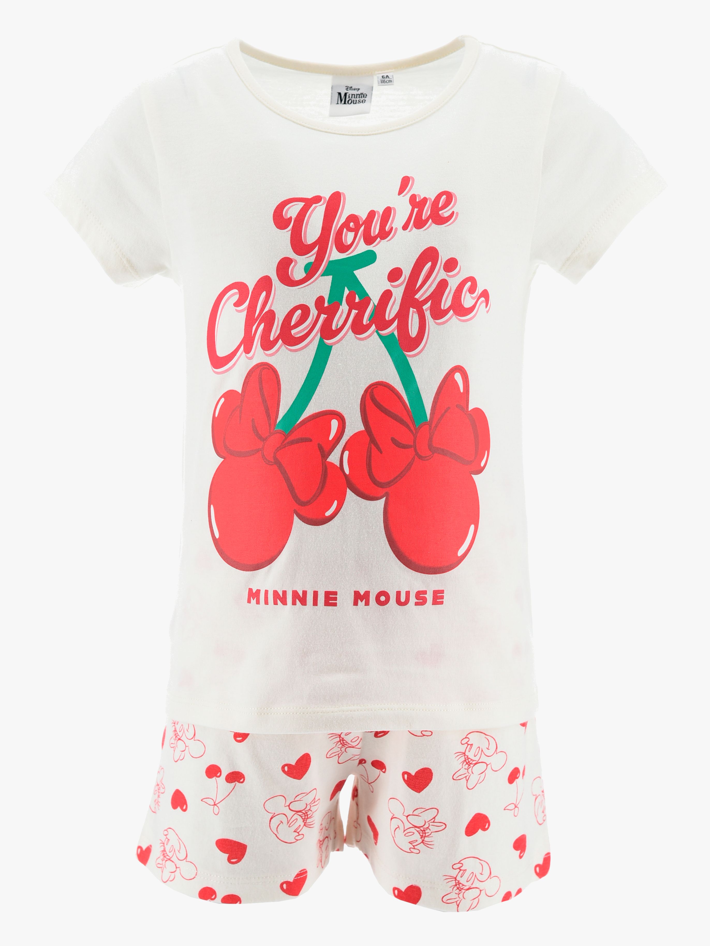 Disney Minnie Maus Pyjama, Weiß, 128-134