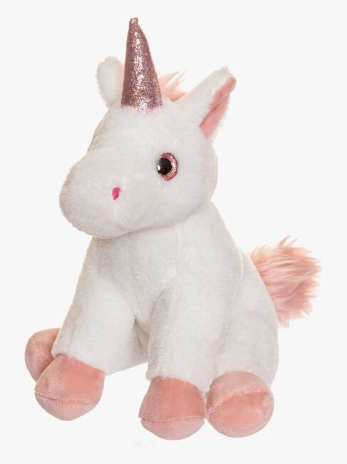Teddykompaniet Kuscheltier Einhorn 25 cm, Weiß
