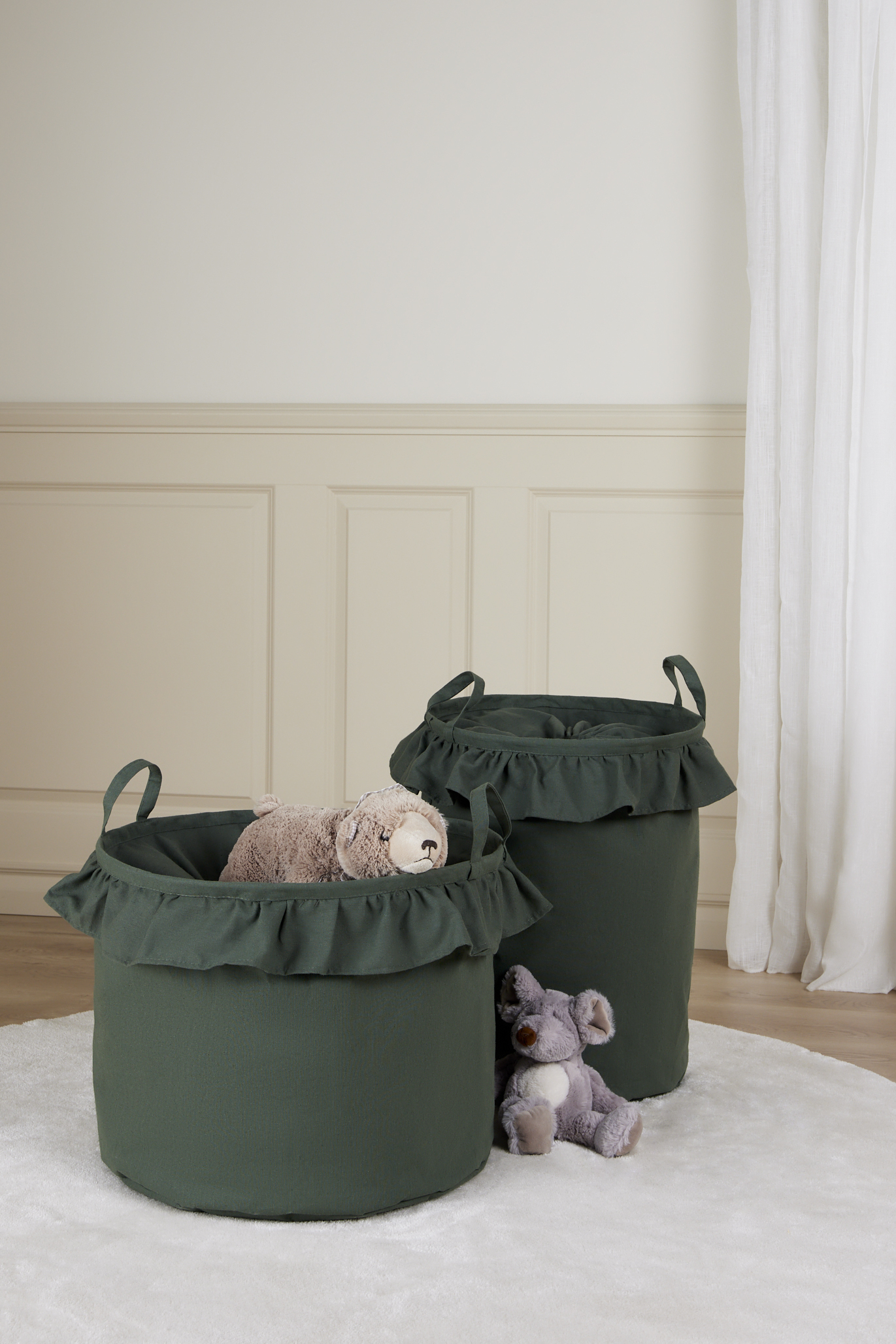 Alice &  Fox DEMI Aufbewahrungskorb 2er-Pack, Dusty Green