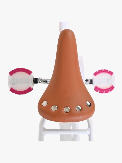 Volare Excellent Fahrrad mit Korb 14 Zoll, Weiß