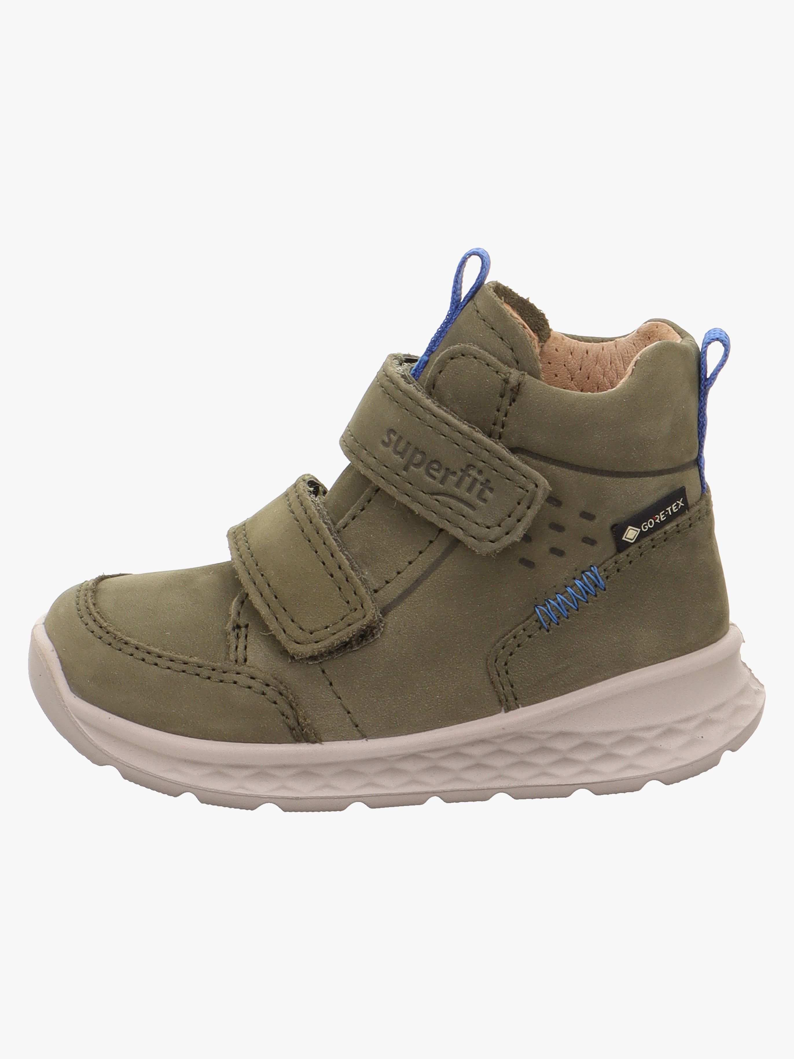 Superfit Breeze Mid GTX Kinder Sneaker, Green/Light Blue, 25, Kinderschuhe
