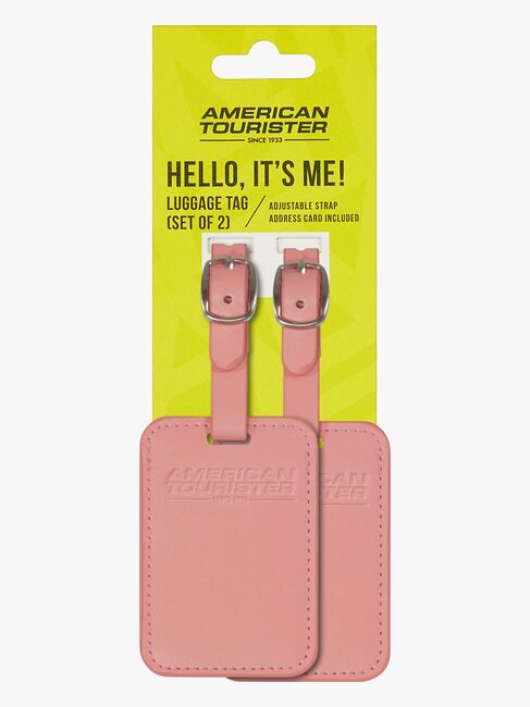 American Tourister Gepäckanhänger 2er-Pack, Solar Pink