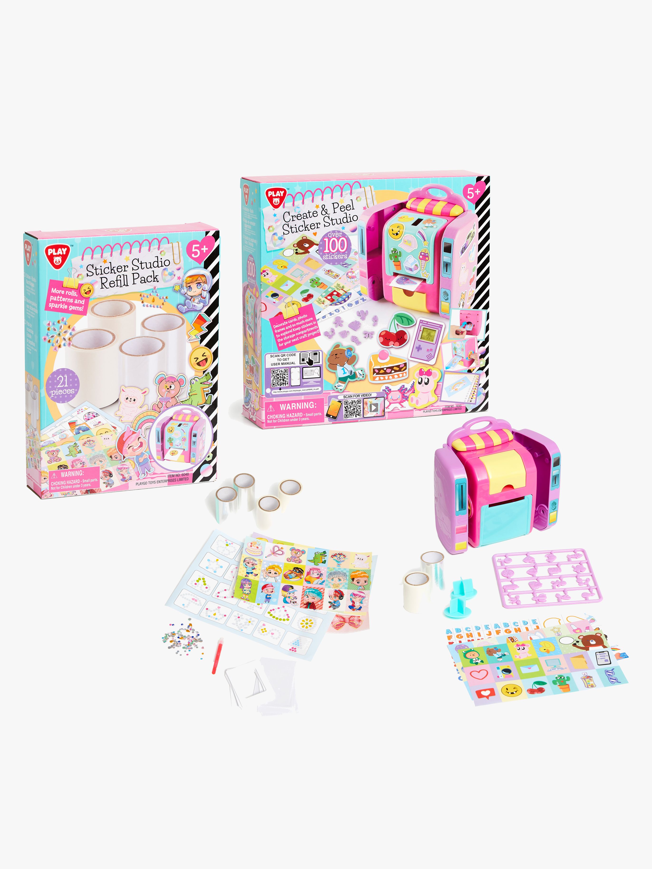 Create & Peel Sticker Studio & Aufkleberset Refill