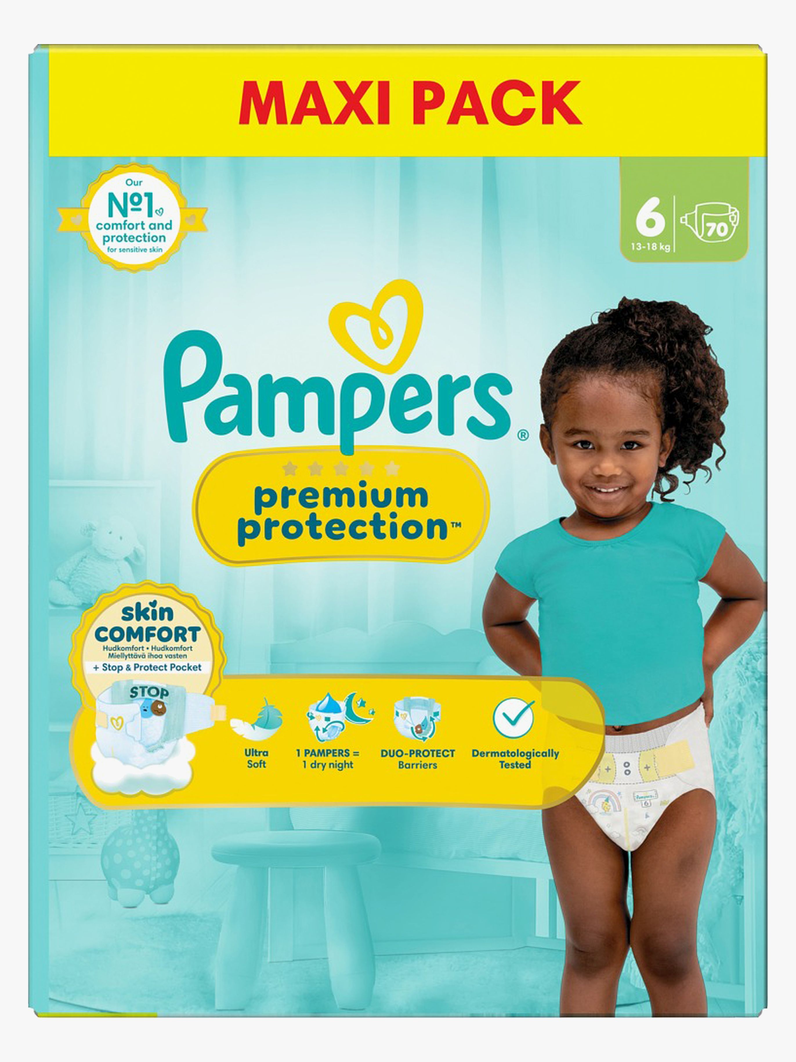 Premium Protection Windeln Größe 6 13-18 kg 70er-Pack