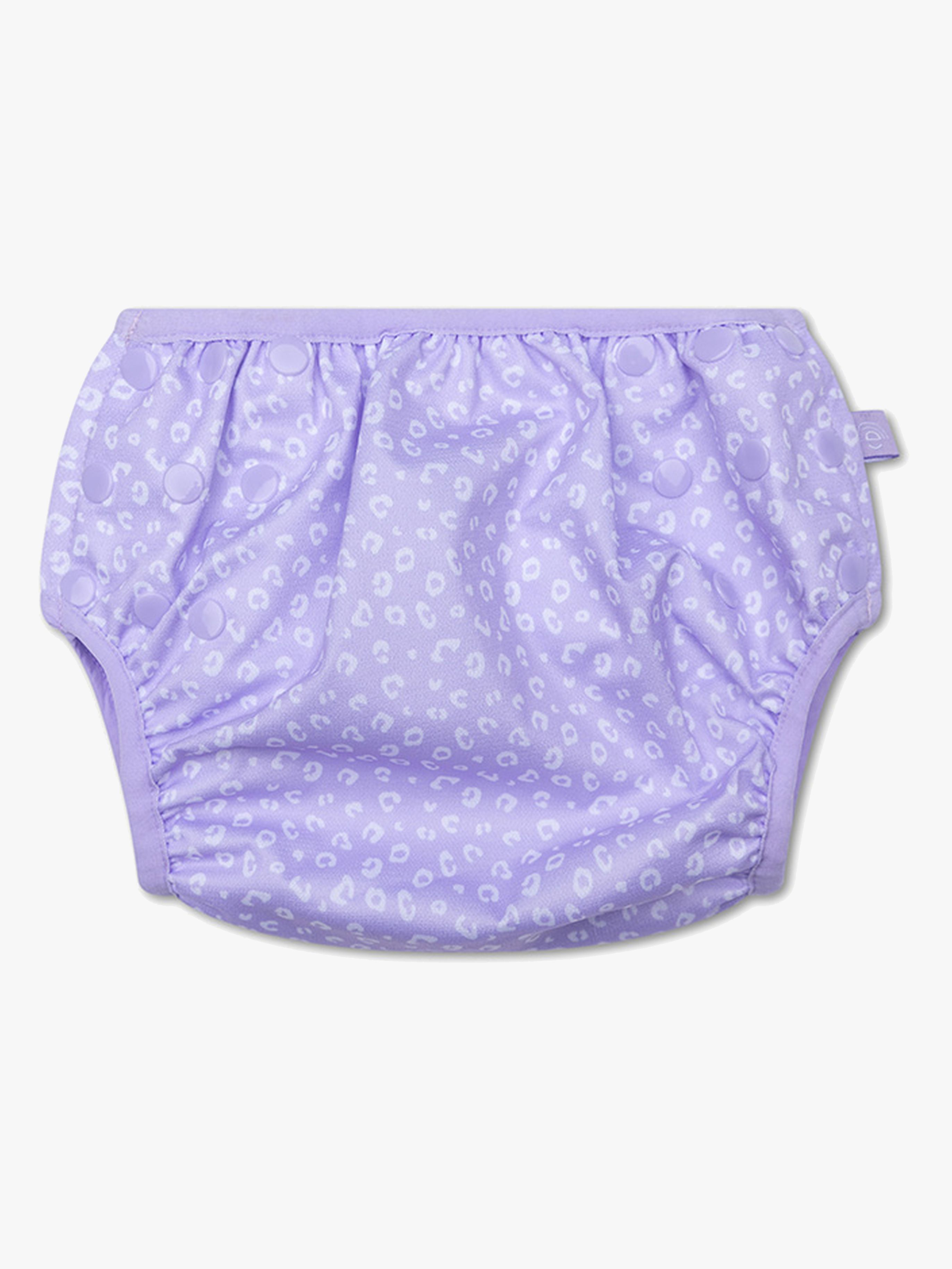 Swim Essentials Badewindel 0-3 Jahr, Lila Leopard