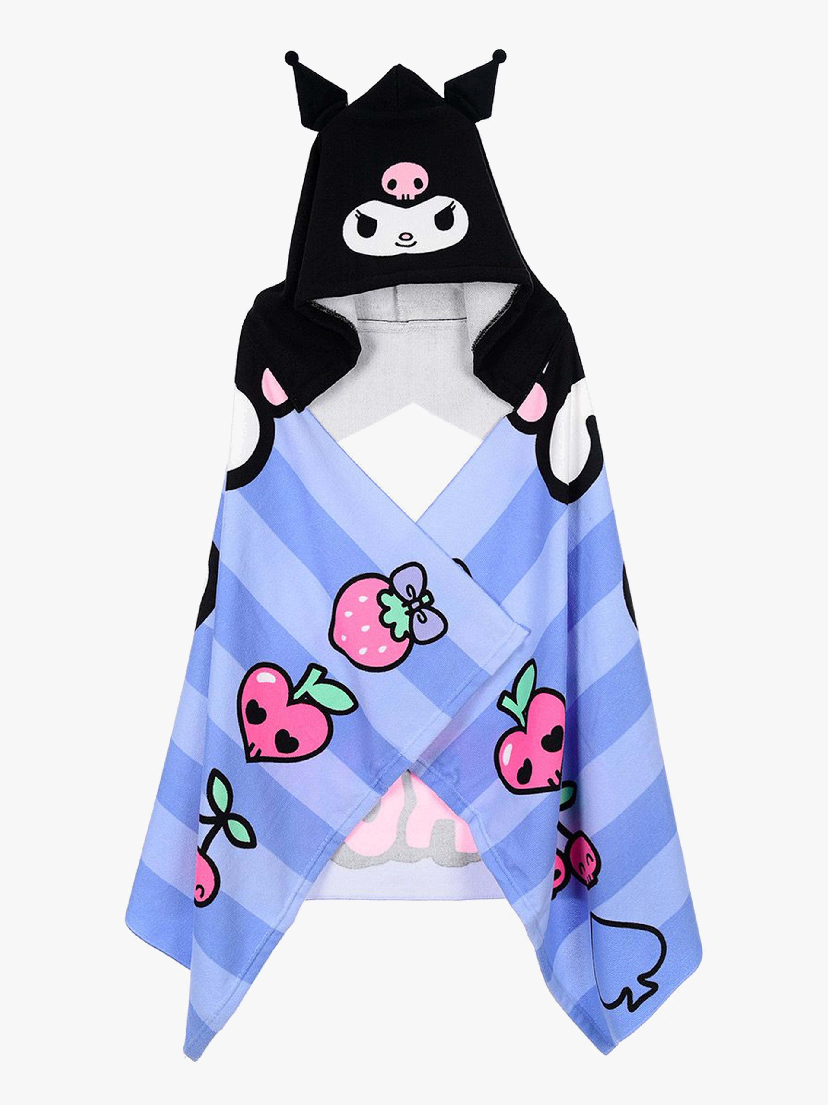 Kuromi Strandhandtuch mit Kapuze, Lila