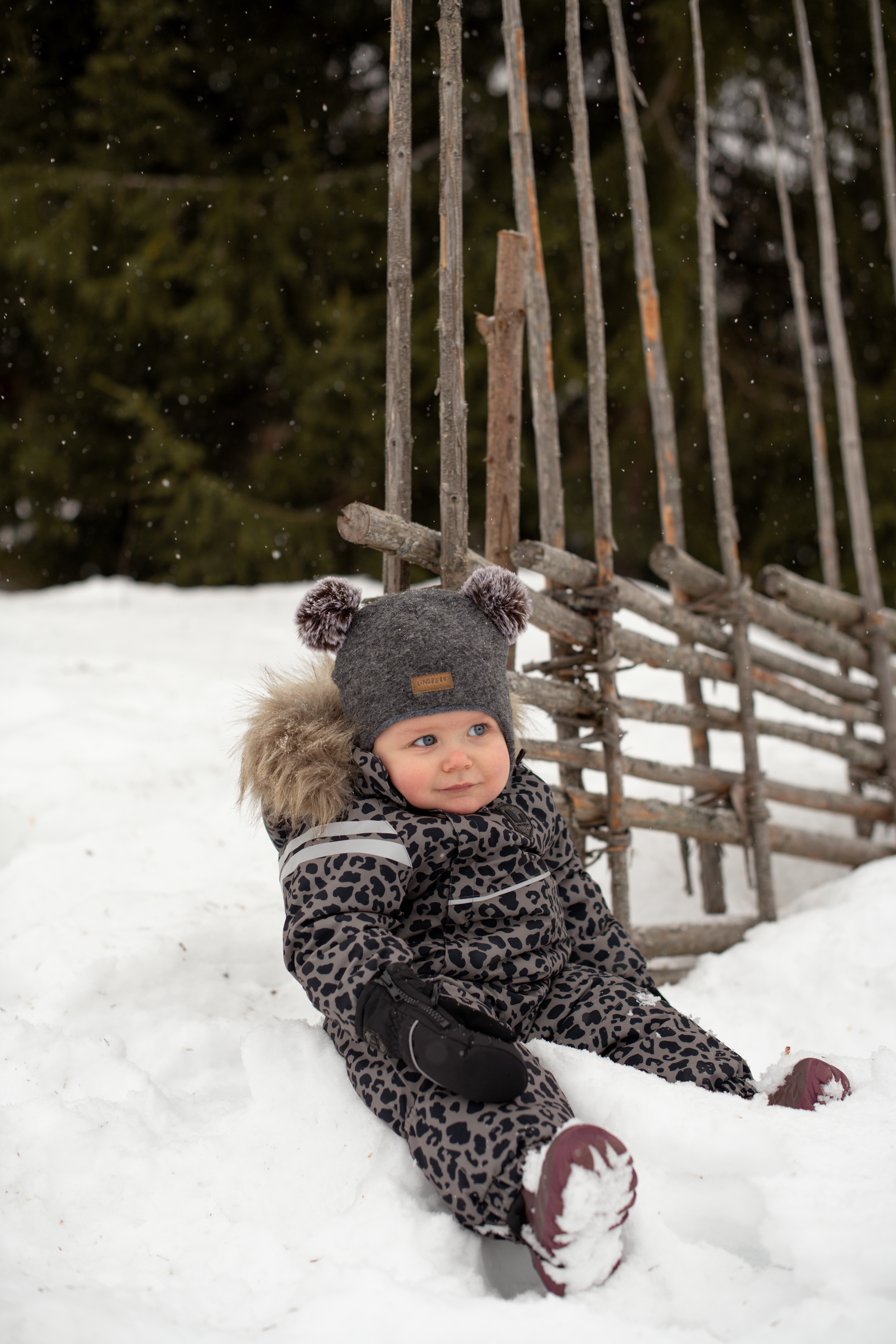 Norrbotten Mütze Wollmischung, Anthracite, 40-42