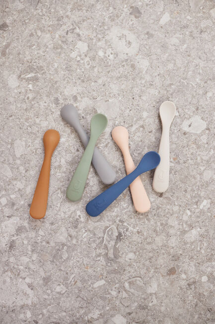 Jollein Silikonlöffel 2er-Pack, Nougat