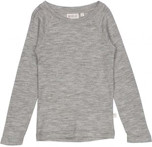 Wheat Langarm-Shirt, Melange Grey