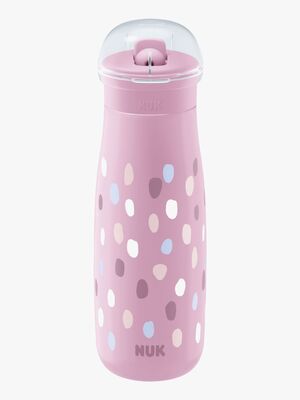 NUK Mini-Me Flip Flasche, Purple Dots