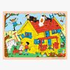 Barbo Toys Pippi Langstrumpf Rahmenpuzzle Holz, 24 Teile