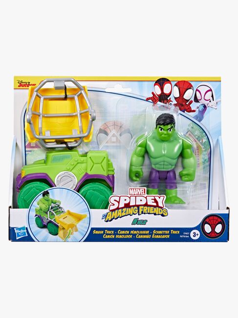 Spidey And His Amazing Friends Figur mit Fahrzeug Hulk Truck