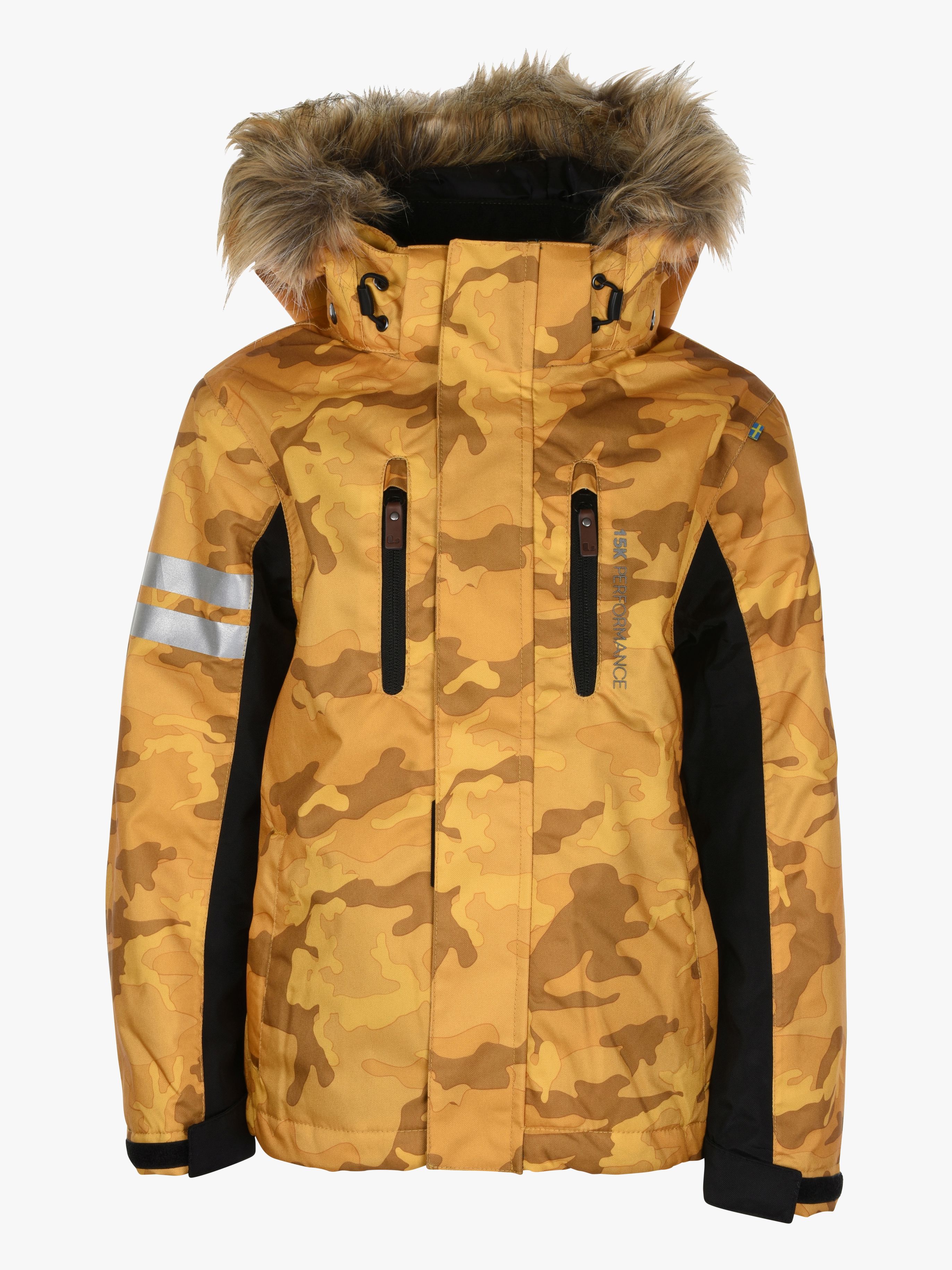 Lindberg Camo Winterjacke, Yellow, 90