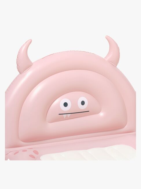 SUNNYLiFE Aufblasbares Kinderbett, Monster Pink