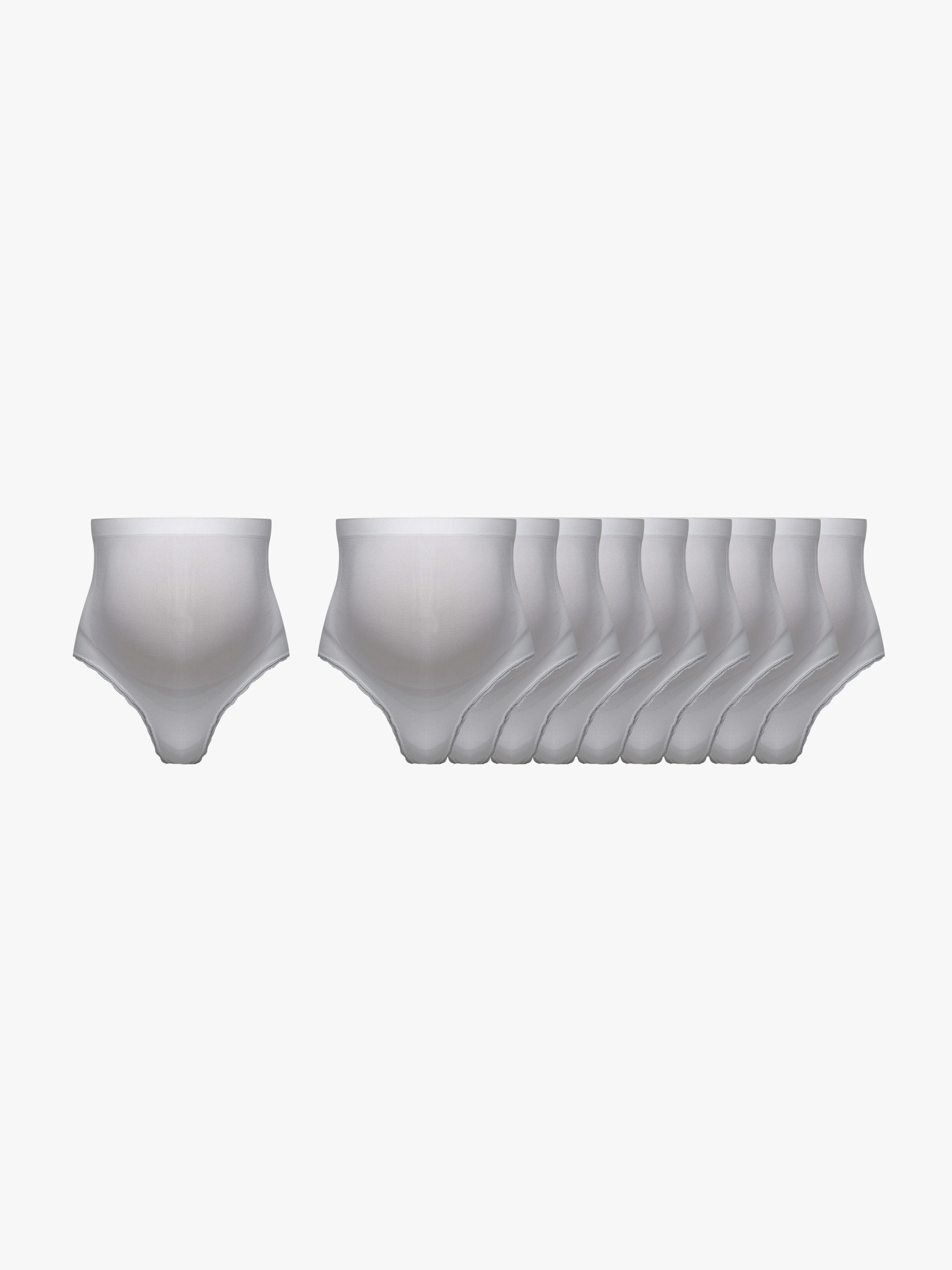 Milki String Umstandshöschen 10er-Pack Gr. XS-S, White