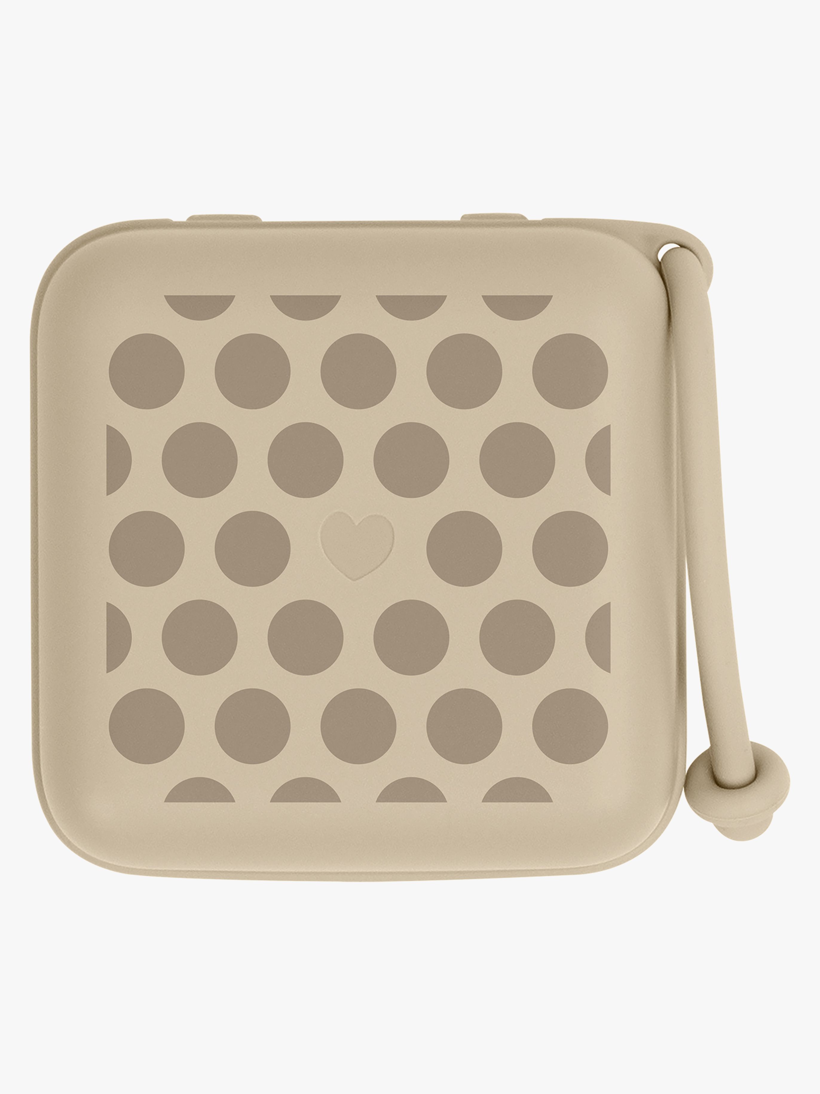 BIBS Studio Schnullerbox Polka Mega, Vanilla/Dark Oak