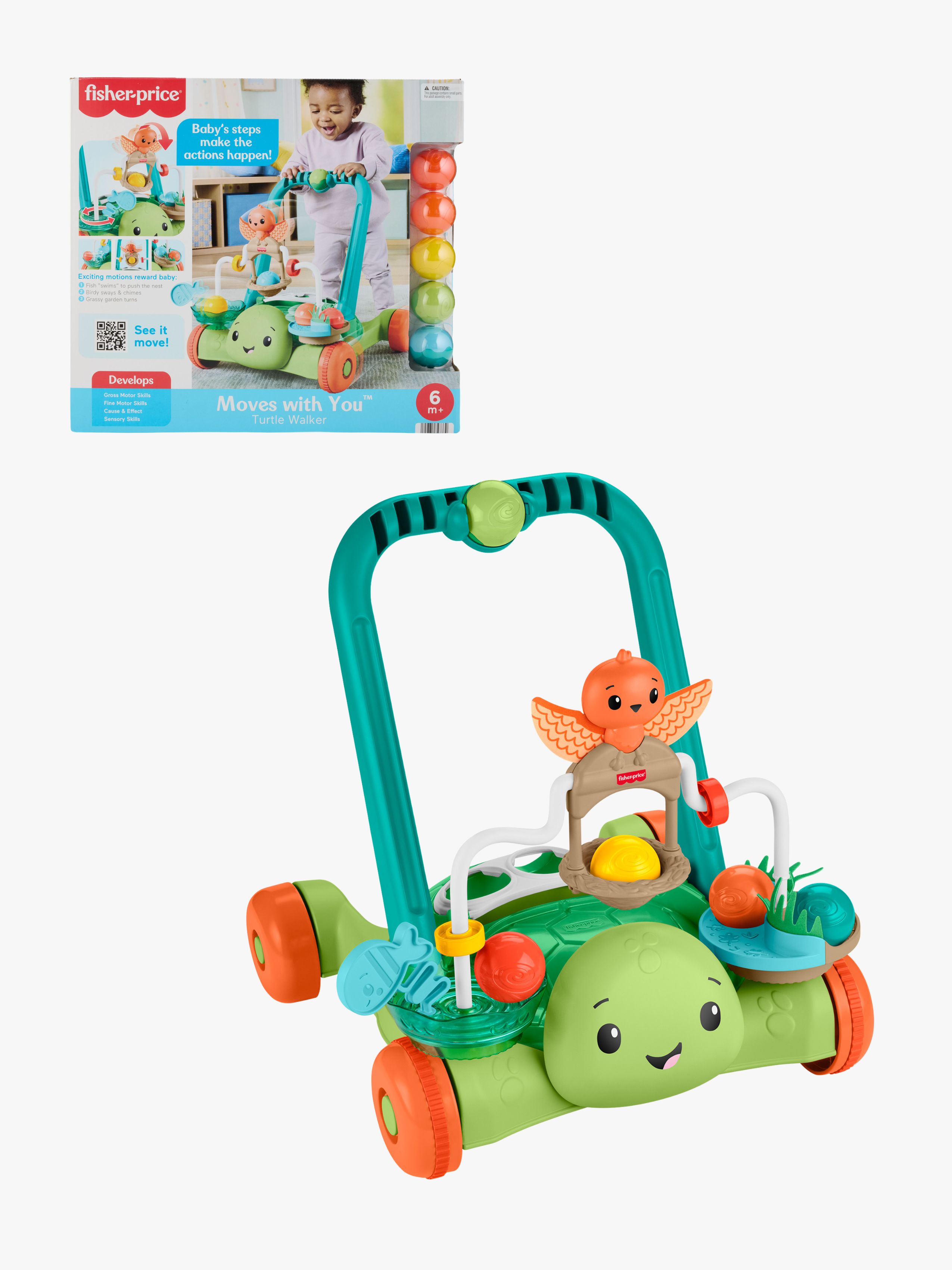 Fisher-Price Lauflernwagen Schildkröte, Babyspielzeug