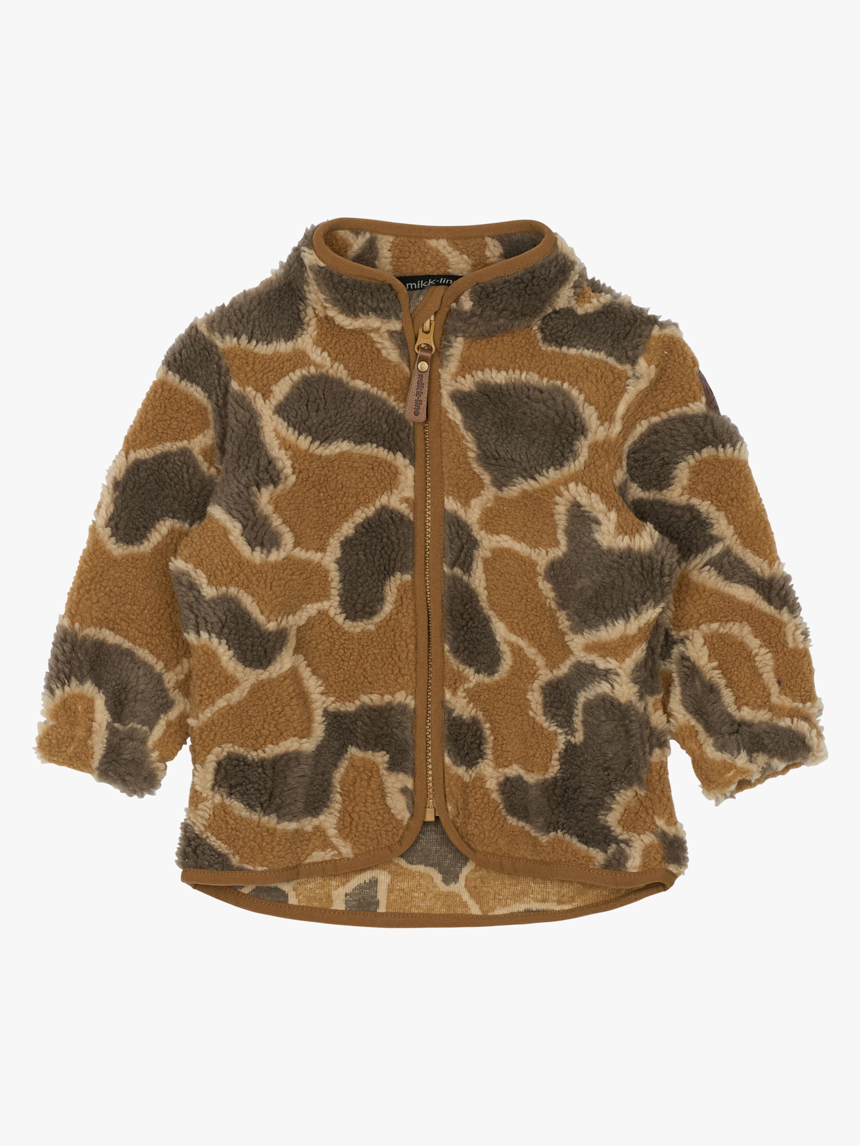 Mikk-Line Teddy Fleecejacke, Burlwood, 128