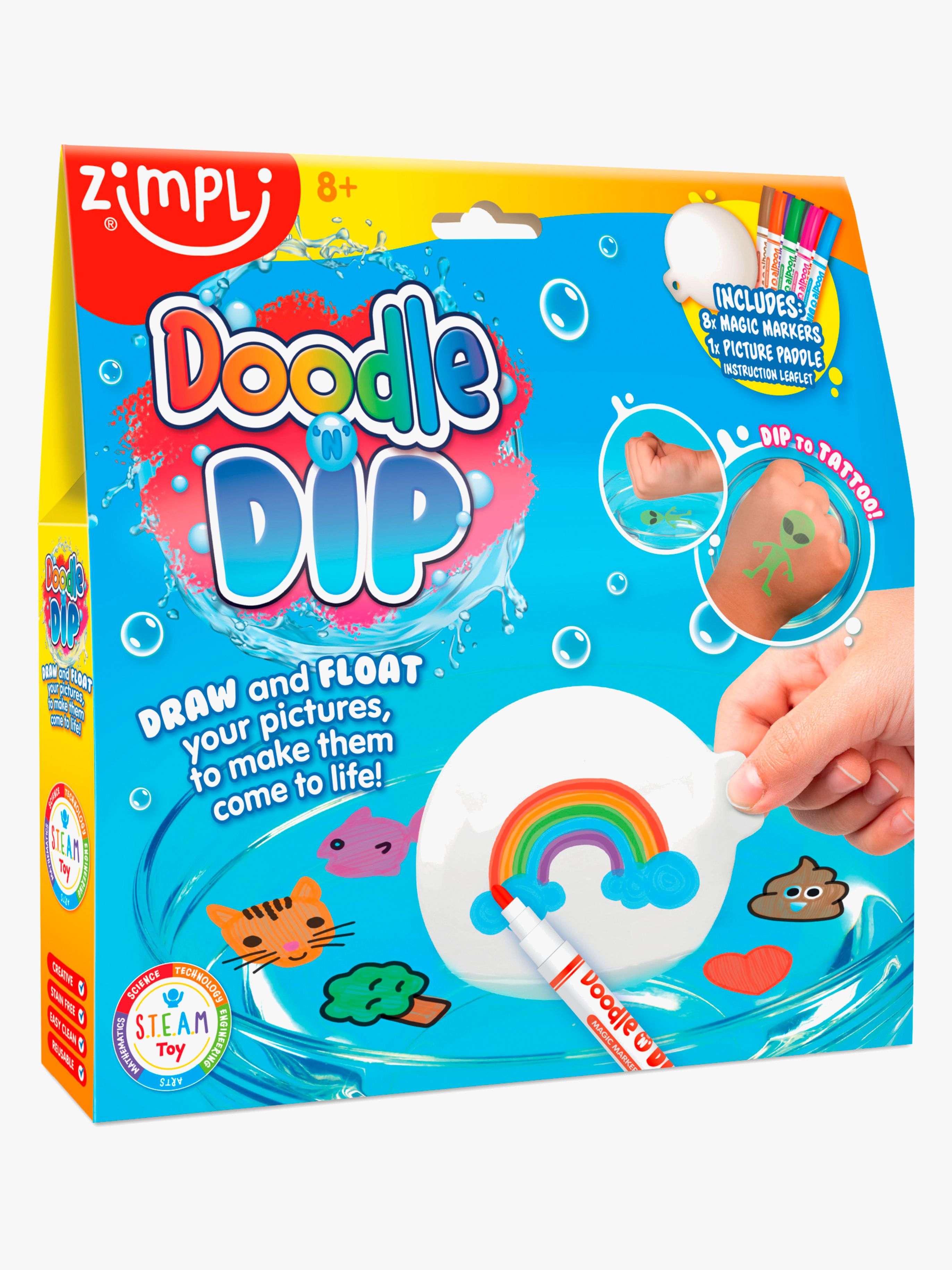 Kids Doodle 'N'Dip Tattoo-Set