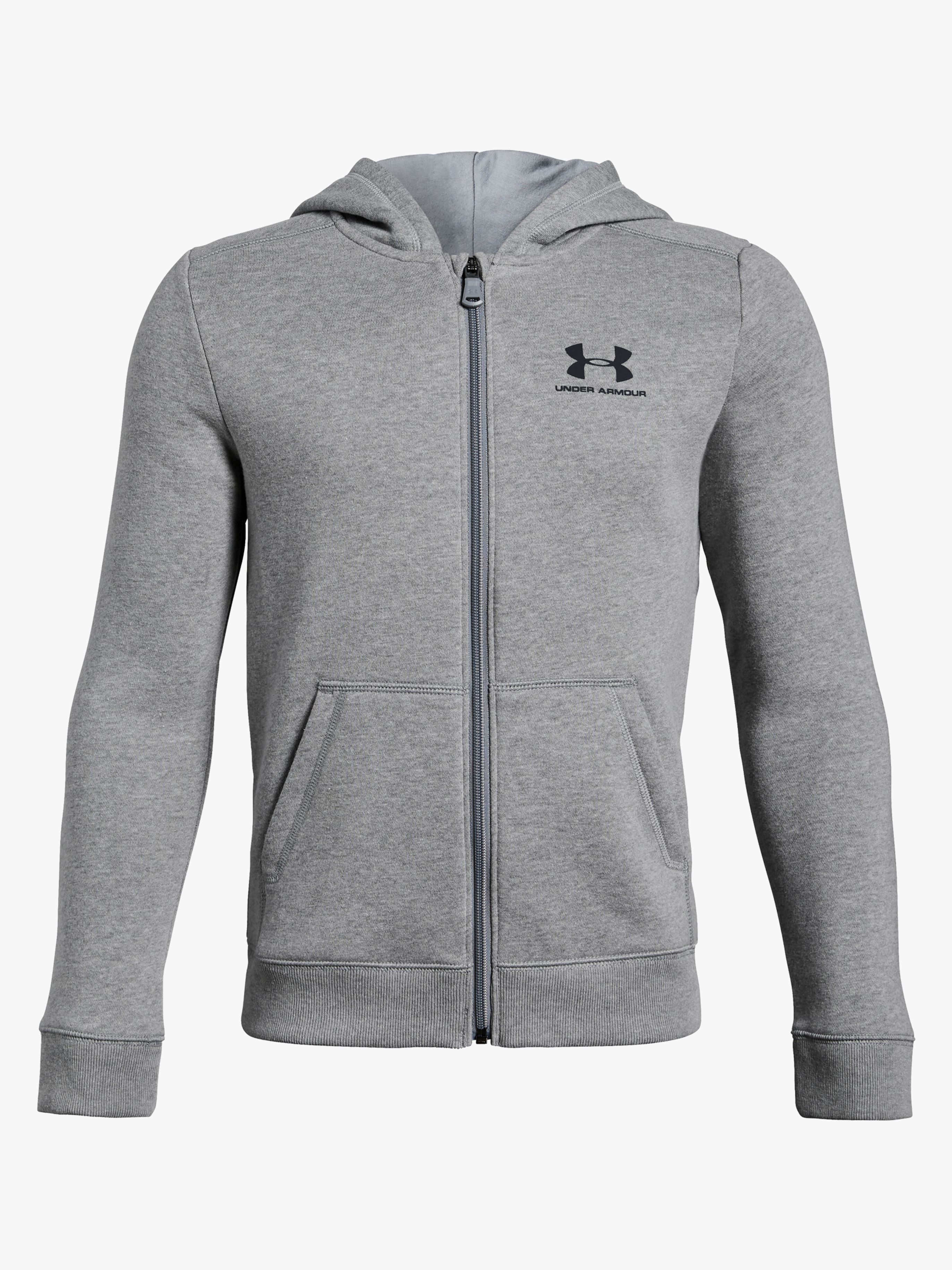 EU Cotton Fleece Full Zip, Steel L