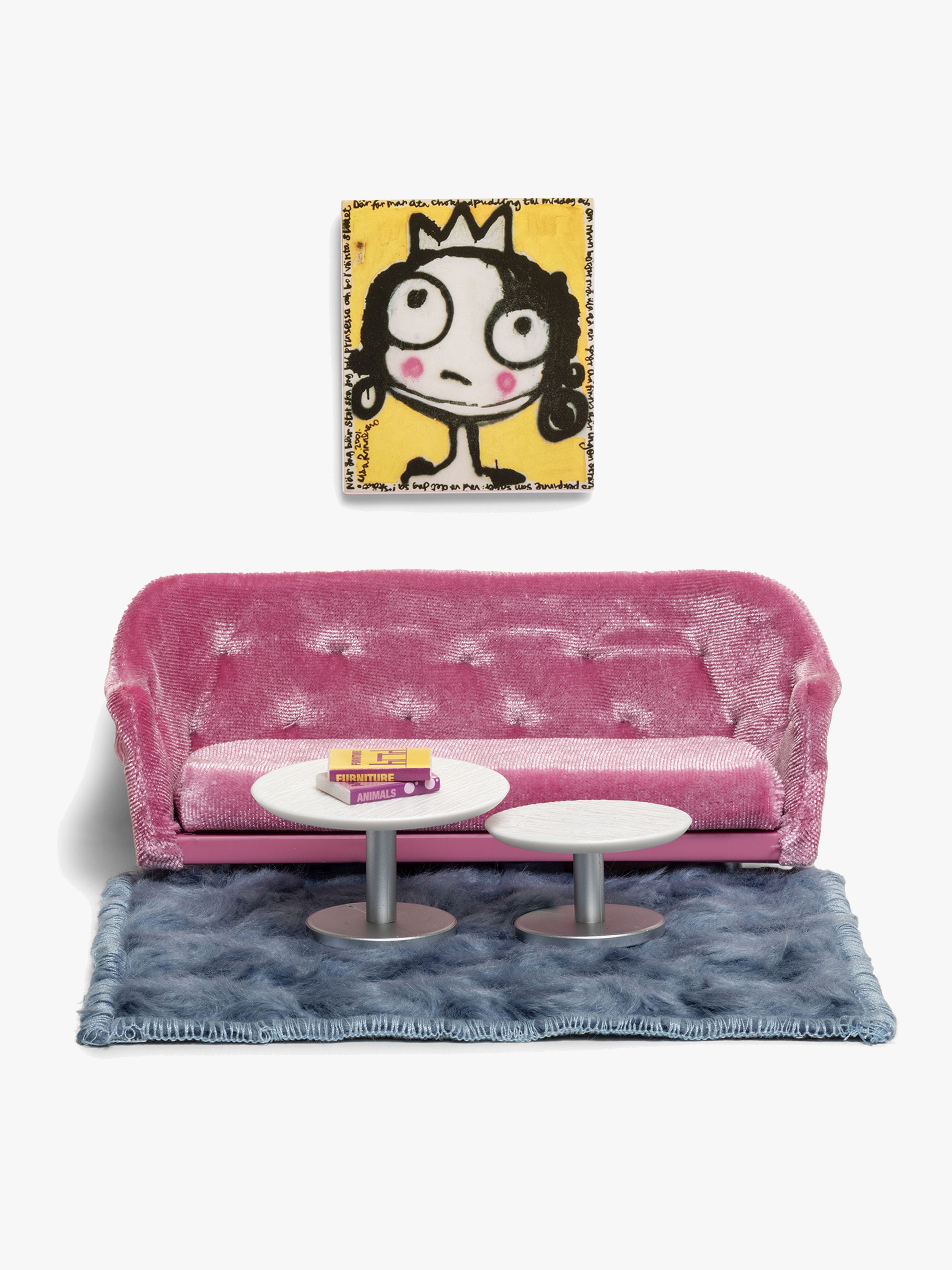 Puppenhausmöbel Wohnzimmer-Set