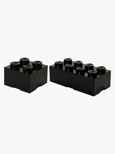 LEGO Aufbewahrung Paket Klein/Groß, Schwarz